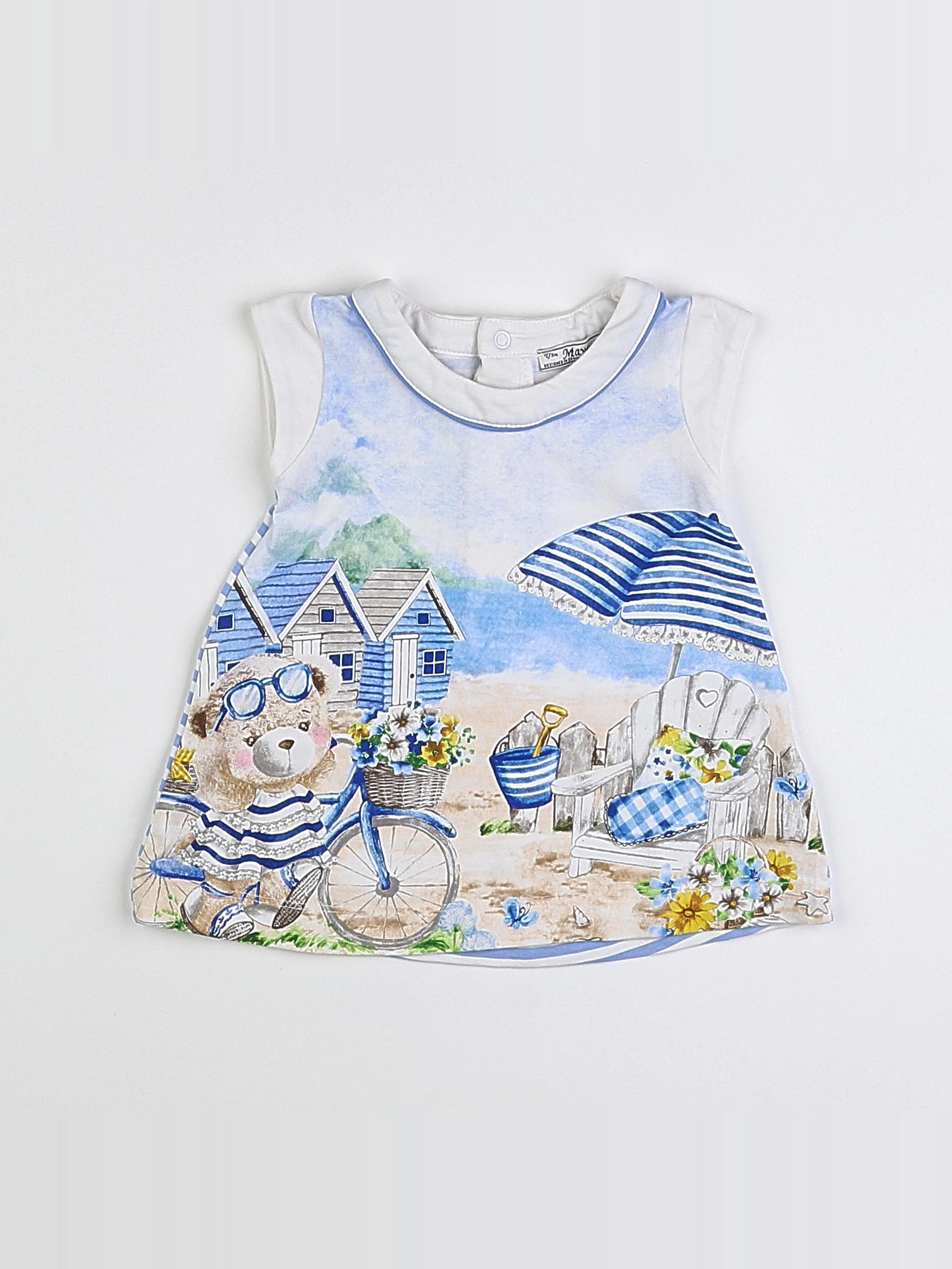 Mayoral - robe bleu - 3 mois