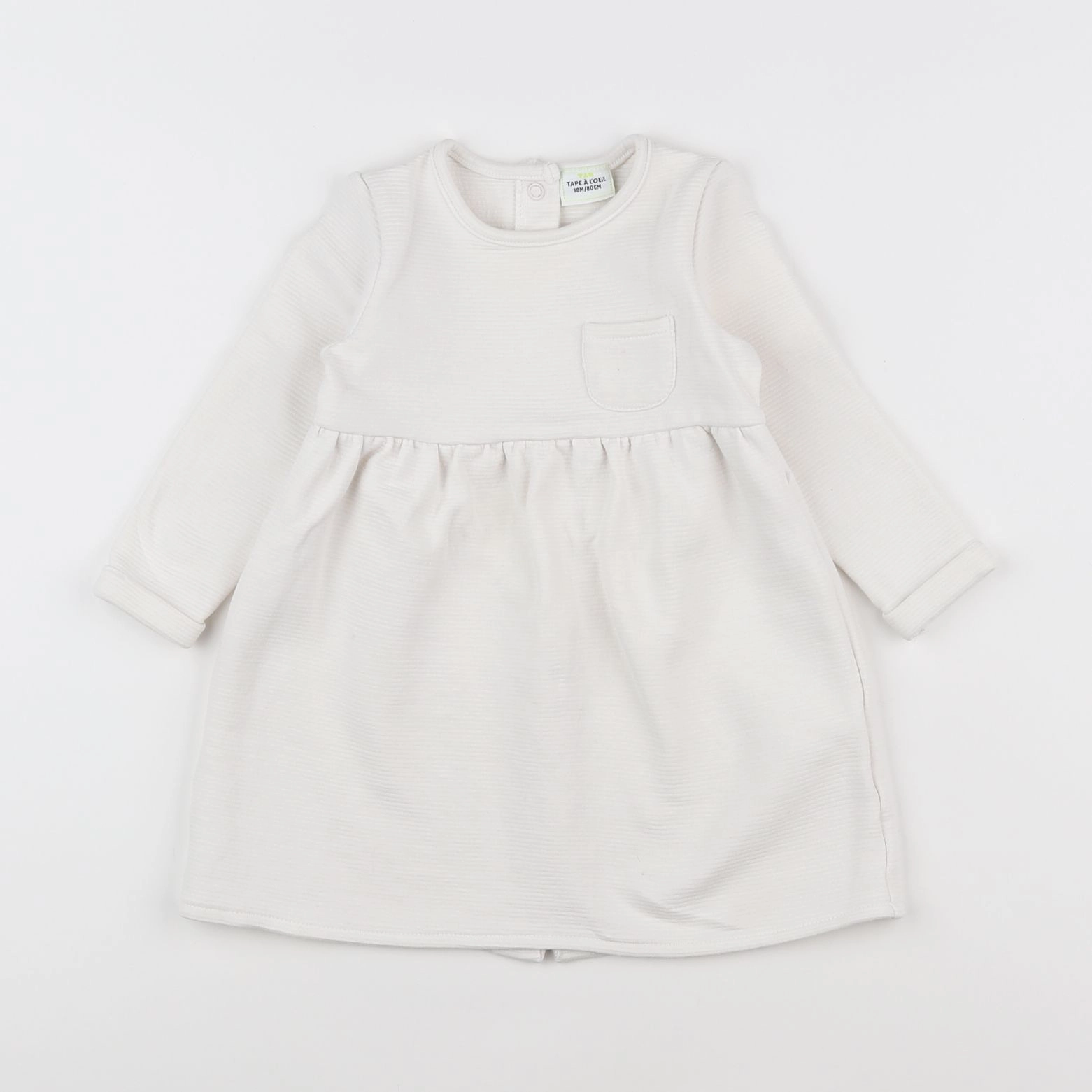 Tape à l'oeil - robe blanc - 18 mois