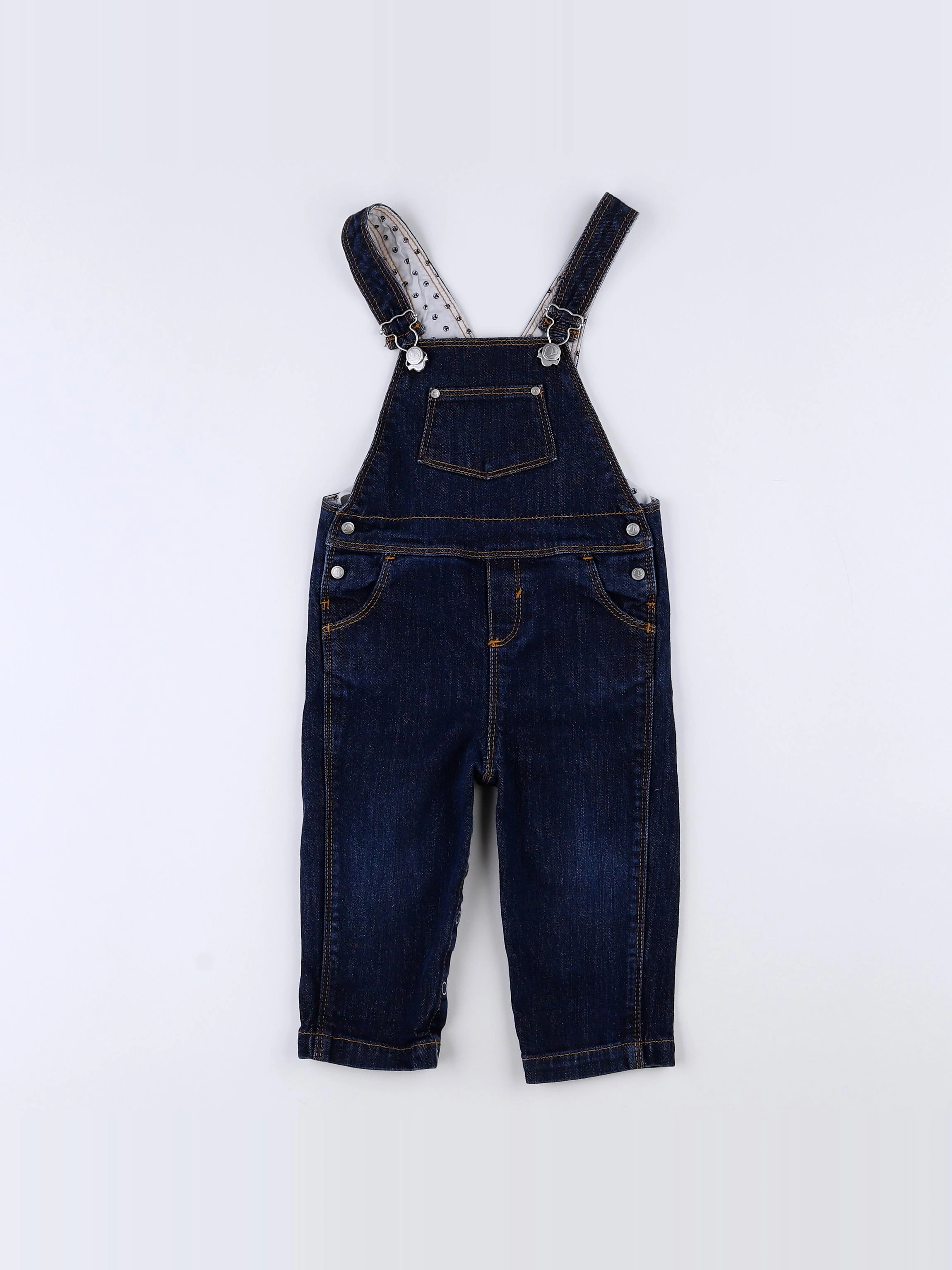 Petit Bateau - salopette bleu - 12 mois
