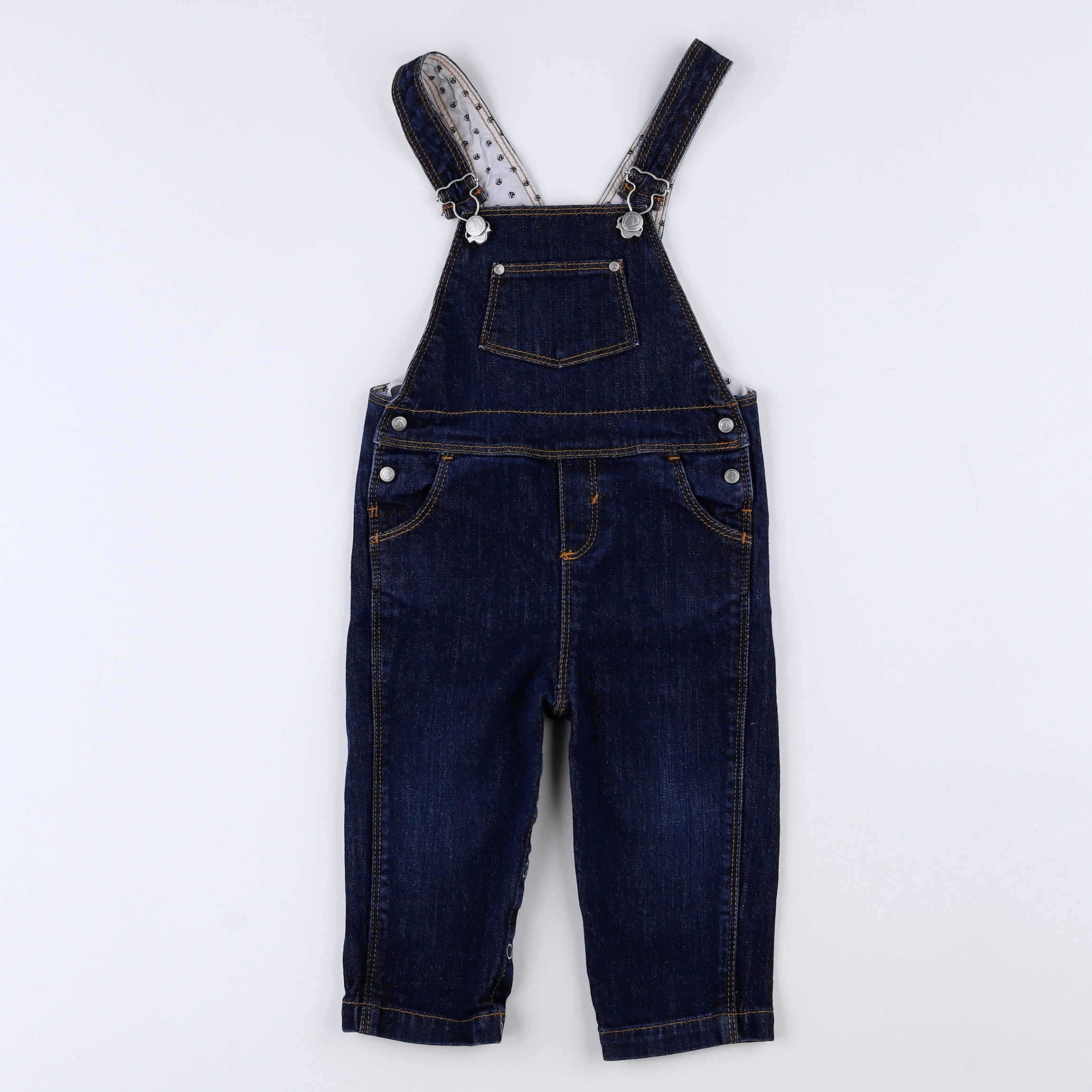 Petit Bateau - salopette bleu - 12 mois