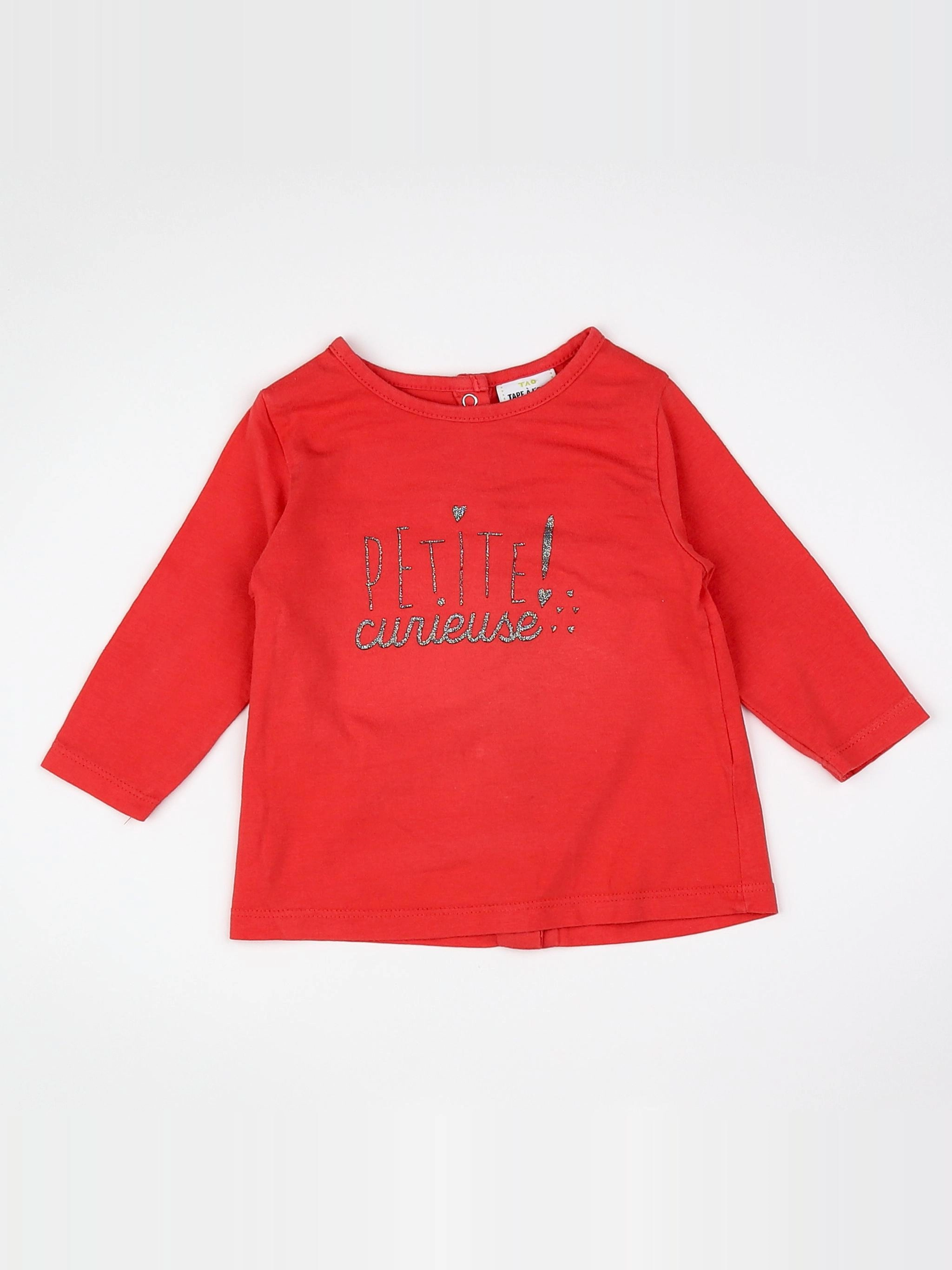 Tape à l'oeil - tee-shirt rouge - 9 mois