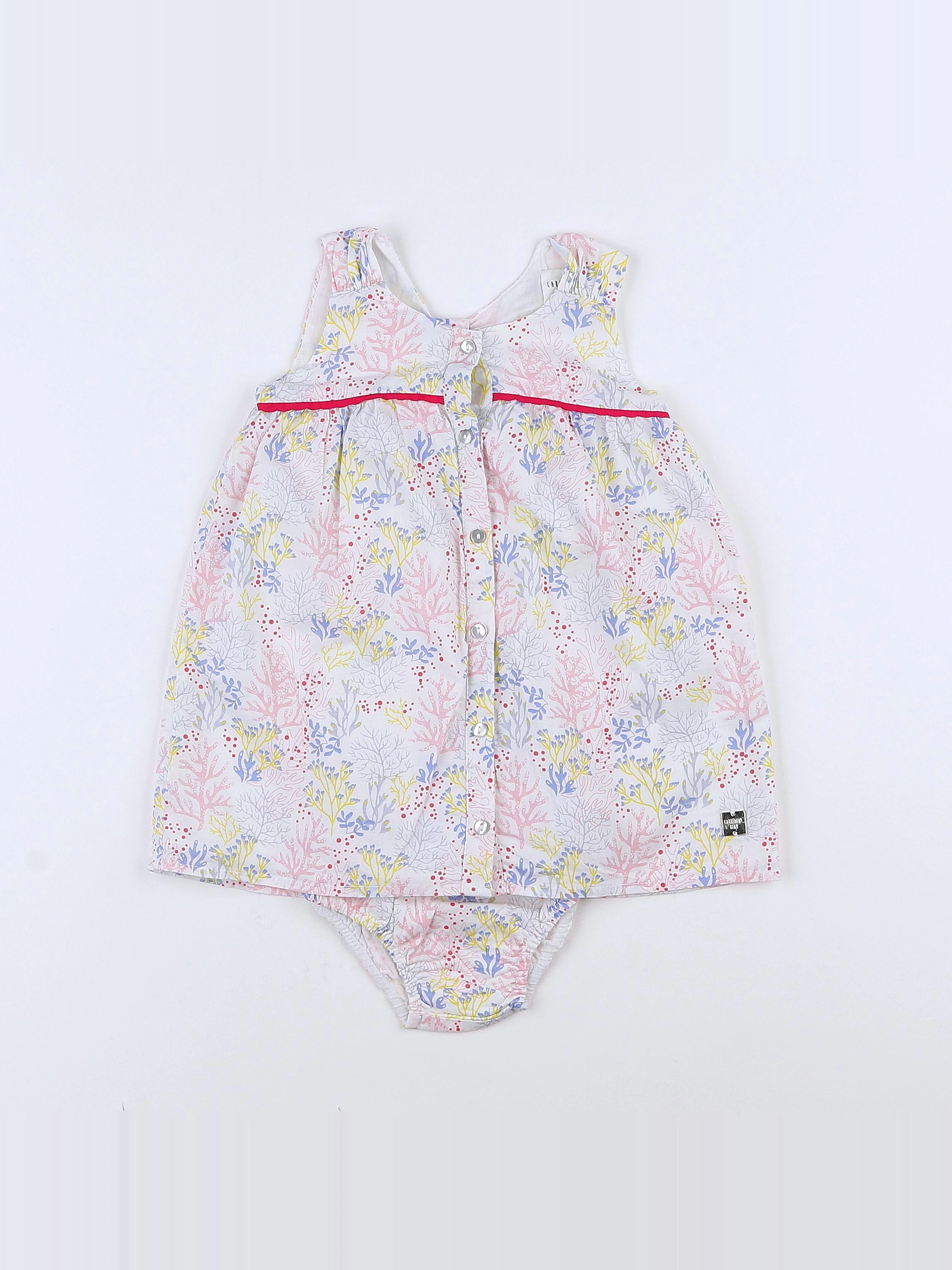 Carrément Beau - robe multicolore - 12 mois