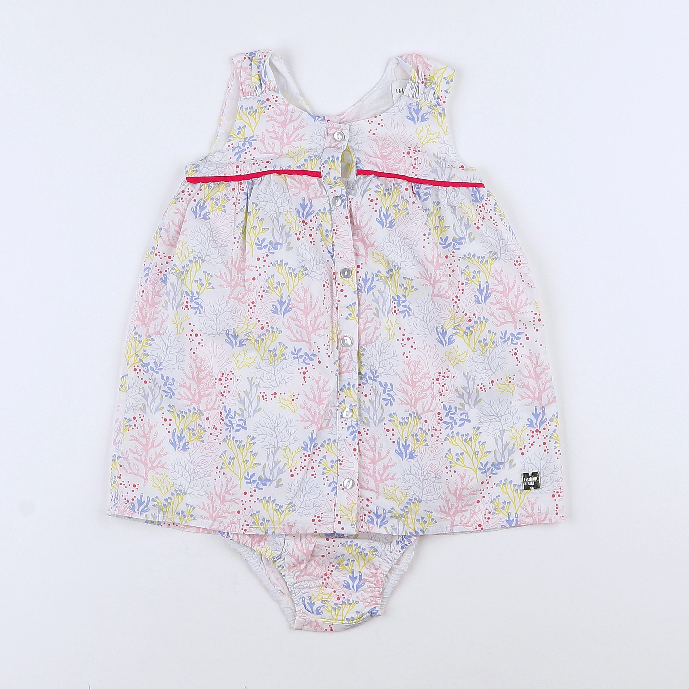 Carrément Beau - robe multicolore - 12 mois