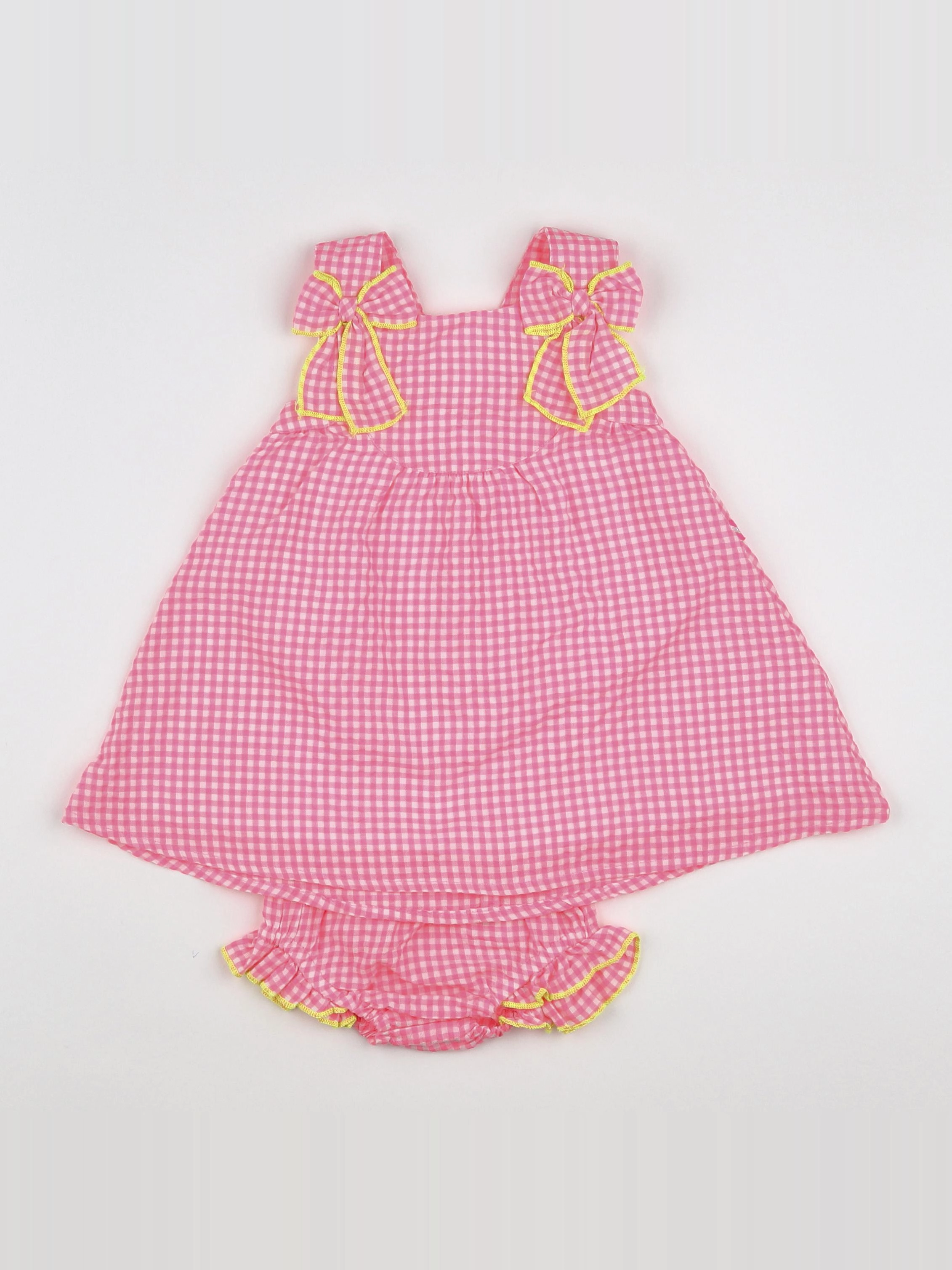 Billie Blush - robe rose fluo - 3 mois