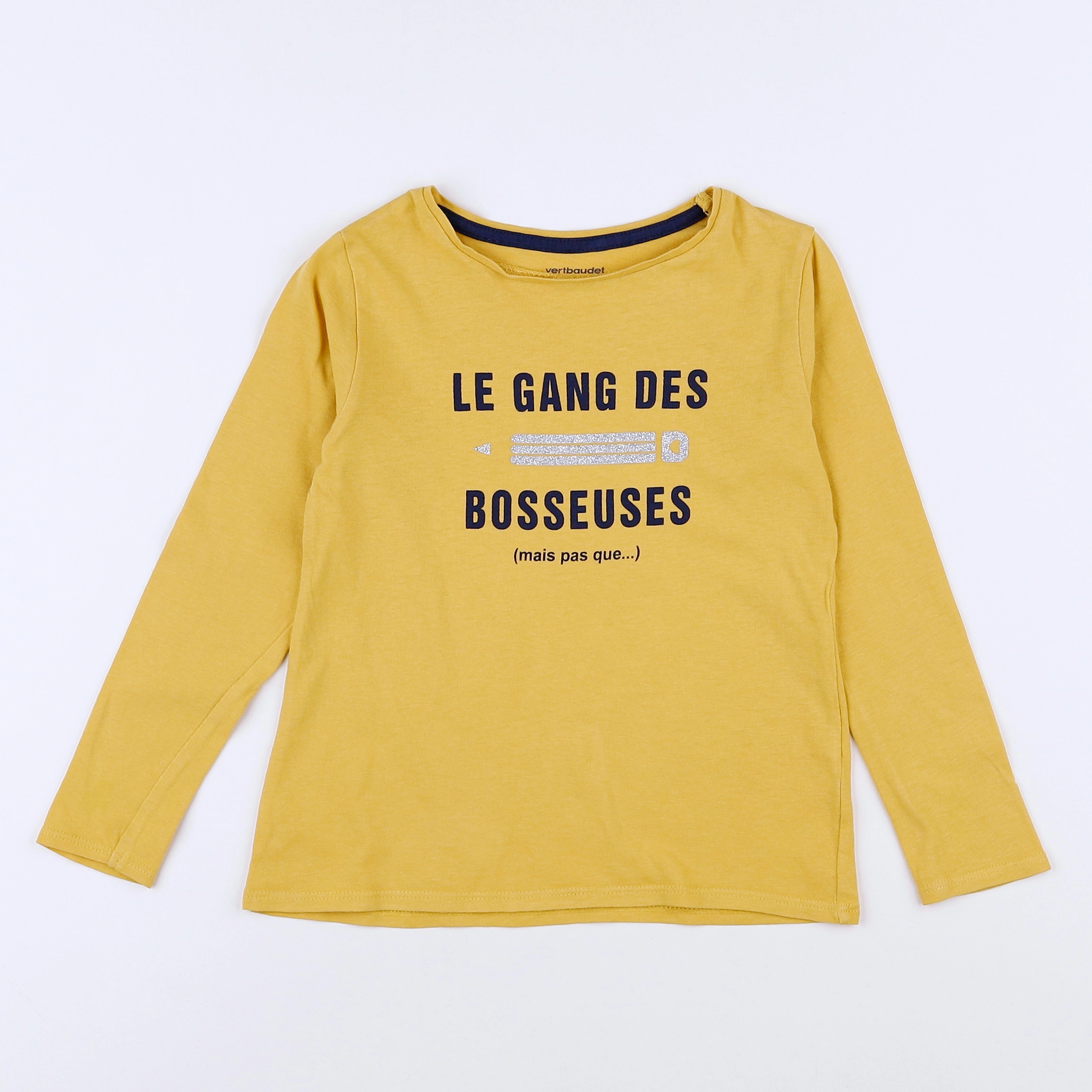 Vertbaudet - tee-shirt jaune - 5 ans