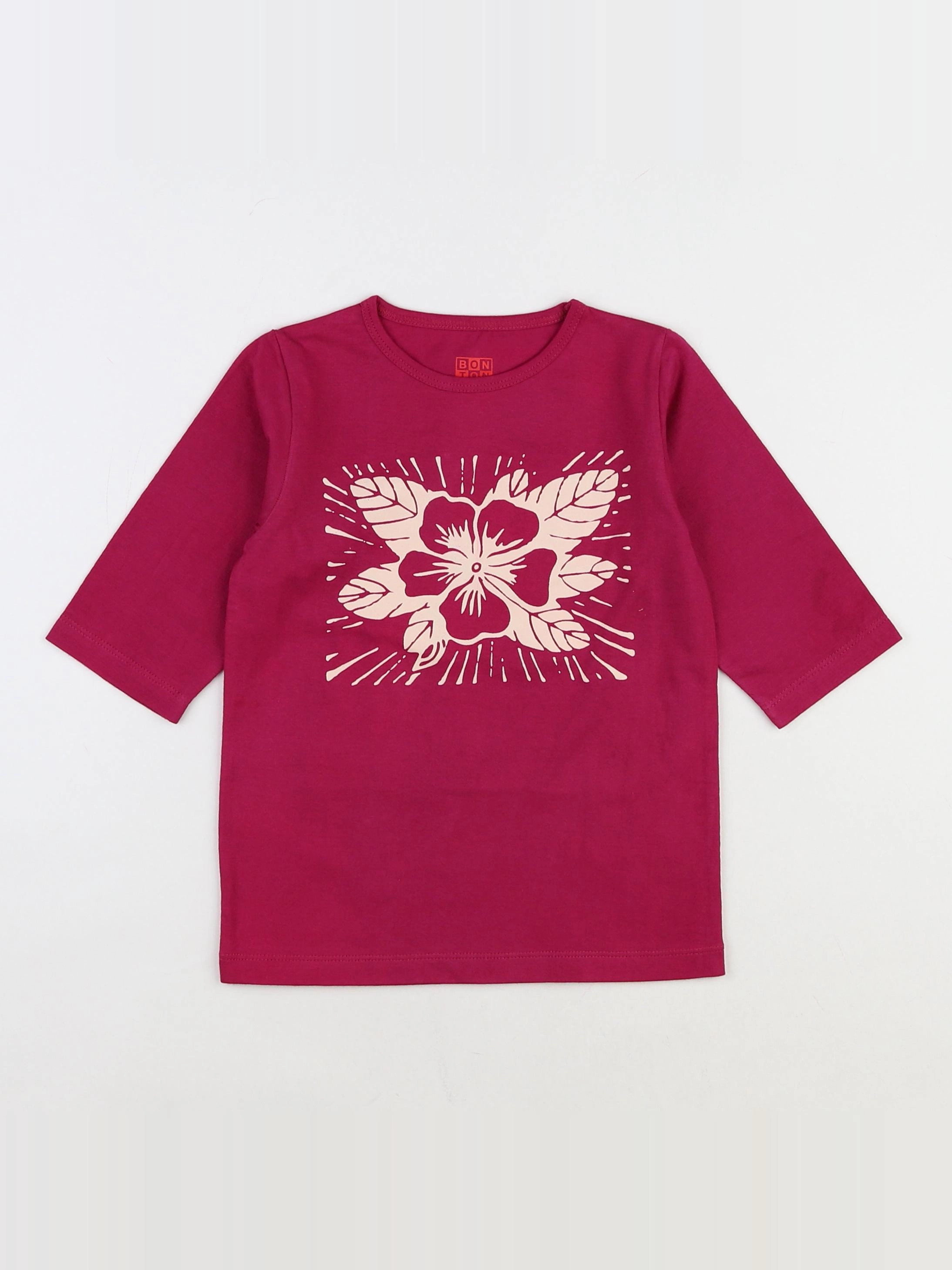 Bonton - tee-shirt rose - 6 ans