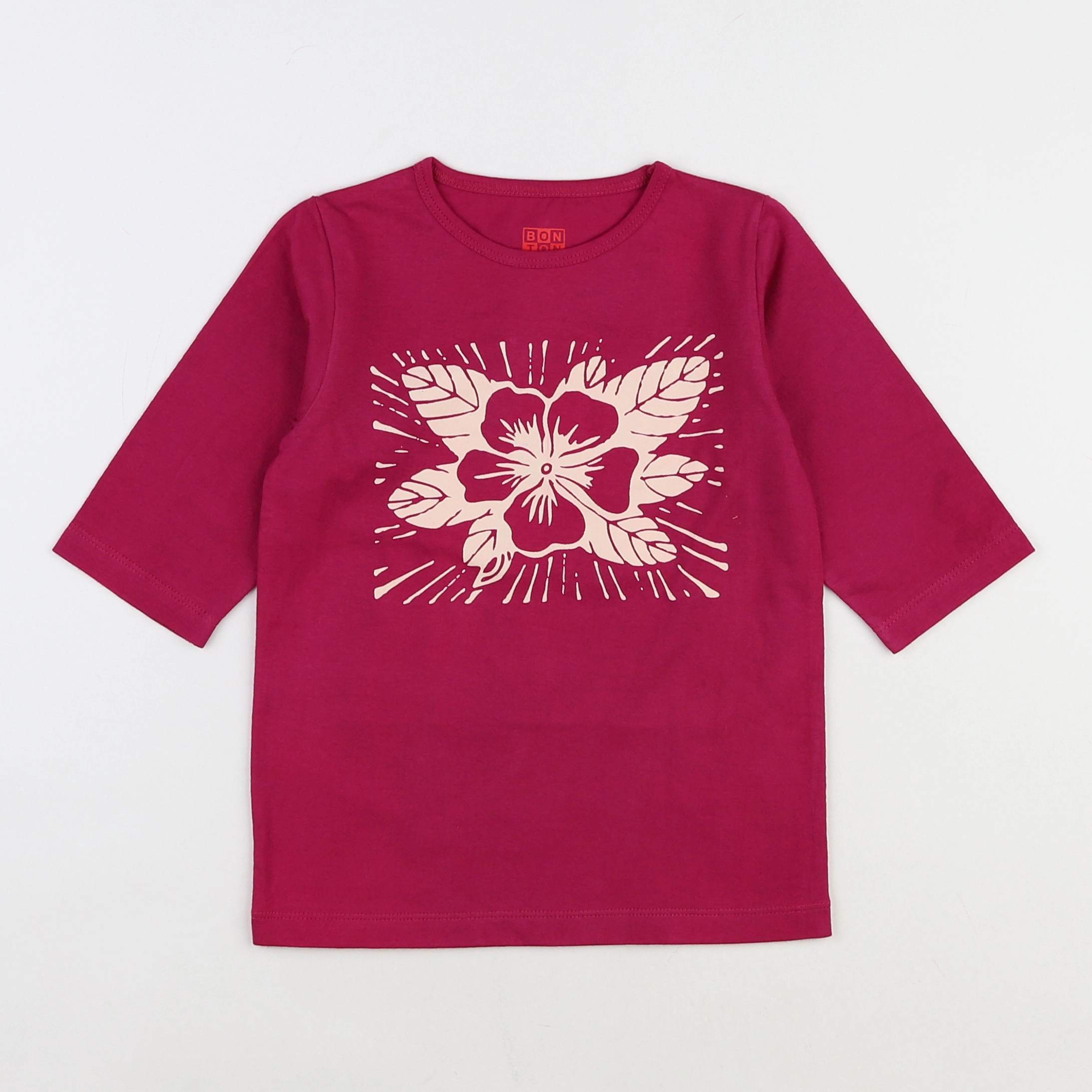 Bonton - tee-shirt rose - 6 ans