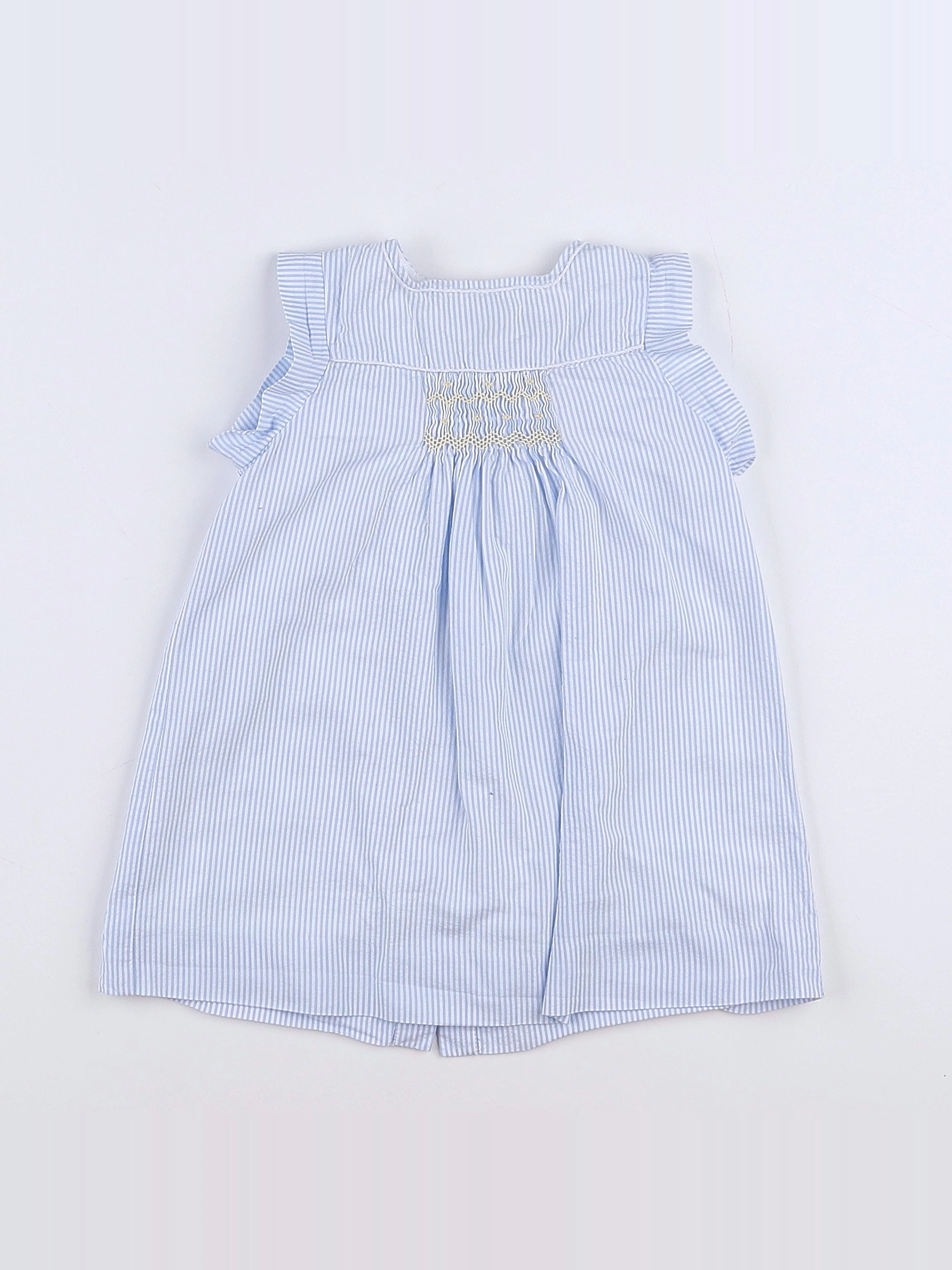 Cyrillus - robe bleu - 9 mois