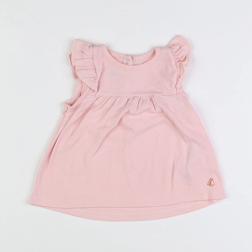 Petit Bateau - tee-shirt rose - 18 mois