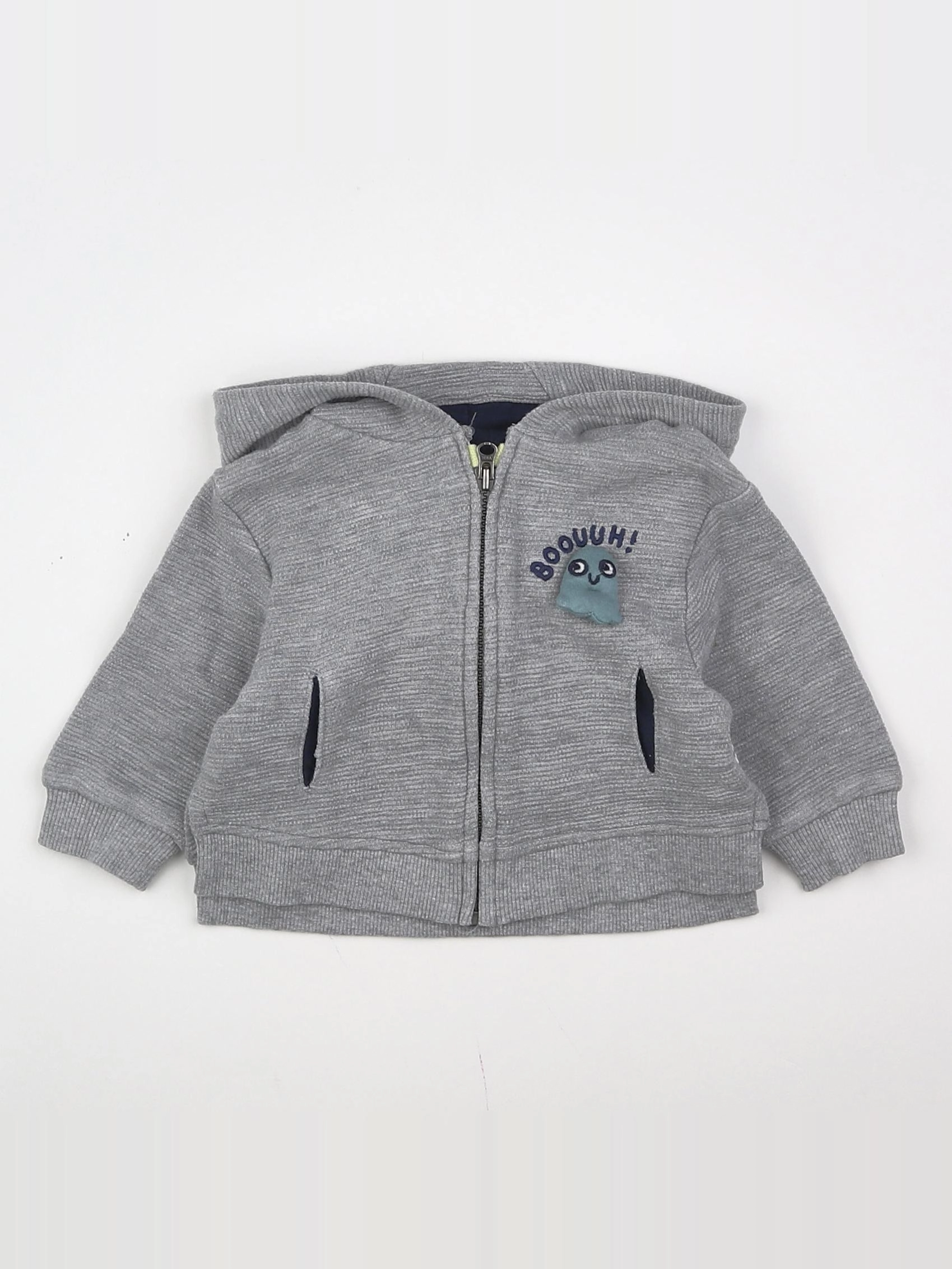 Tape à l'oeil - sweat gris - 3 mois