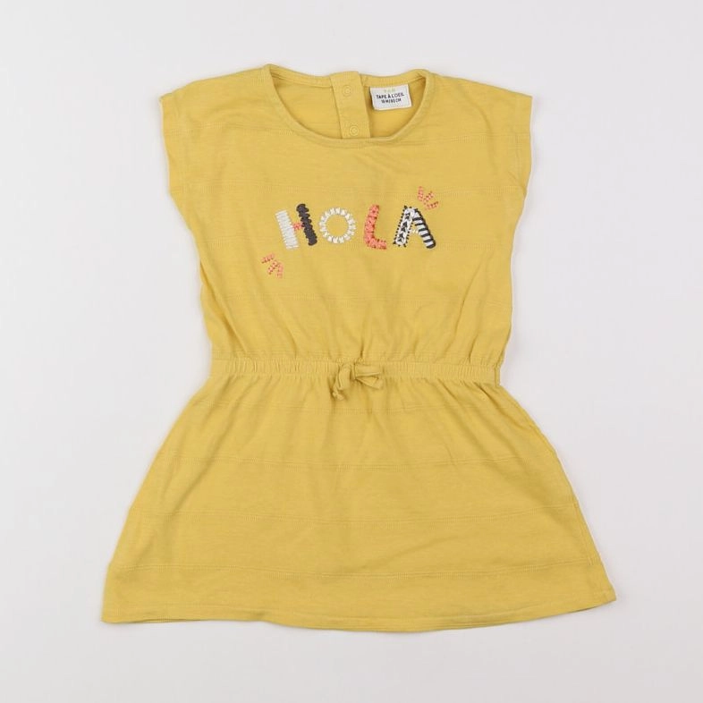 Tape à l'oeil - robe jaune - 18 mois