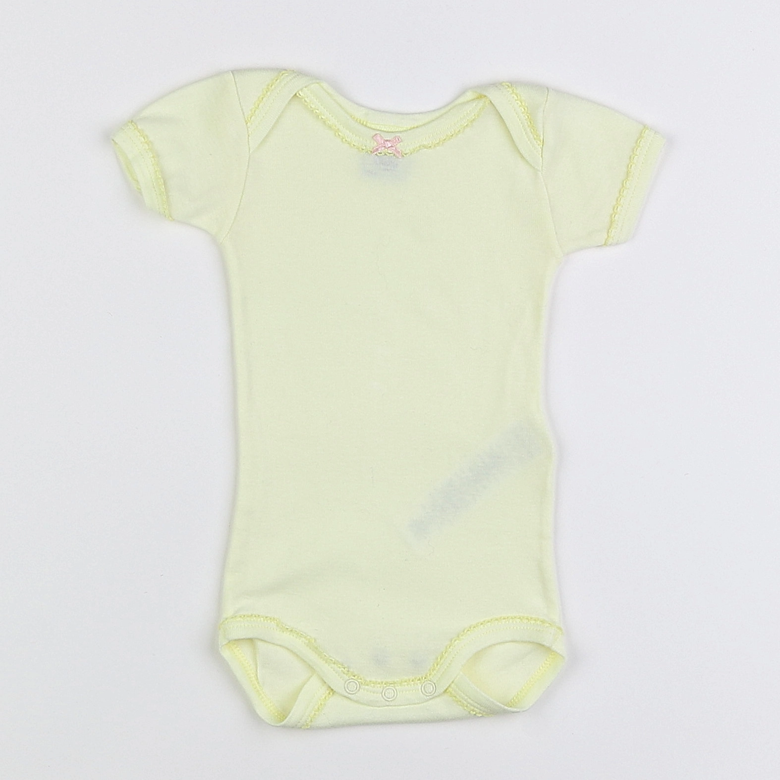 Petit Bateau - body jaune - 3 mois