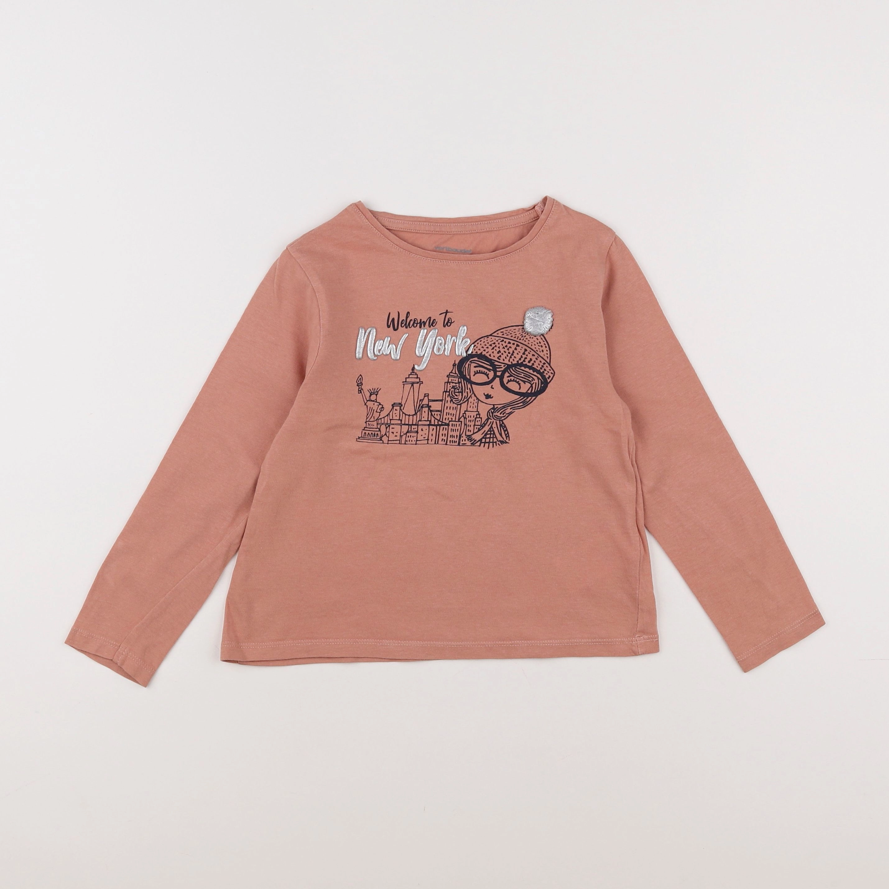 Vertbaudet - tee-shirt rose - 6 ans