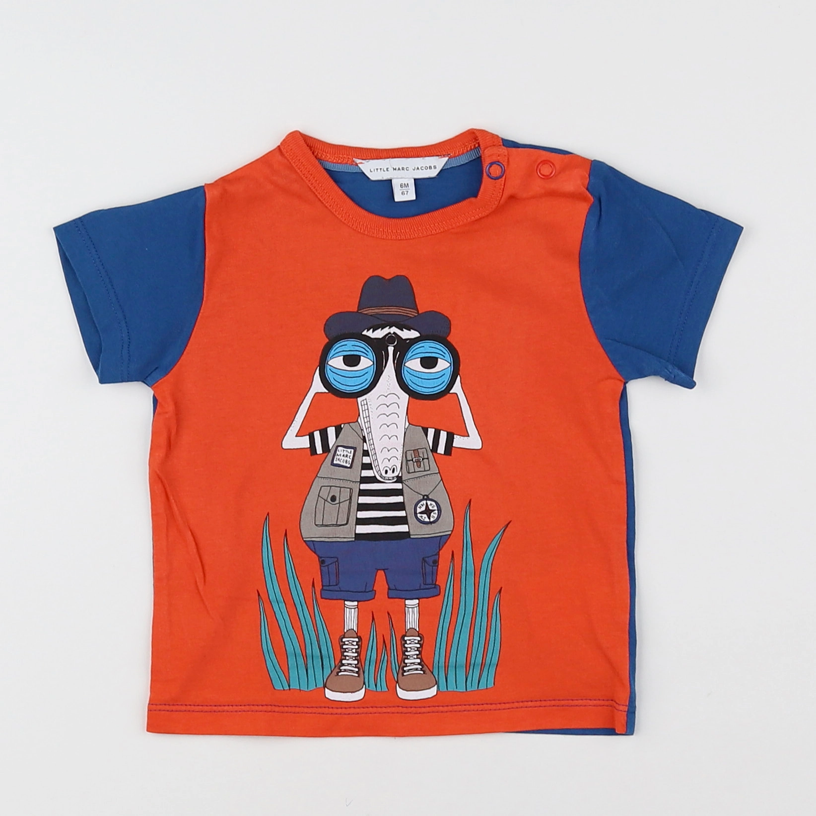 Little marc jacobs - tee-shirt orange - 6 mois