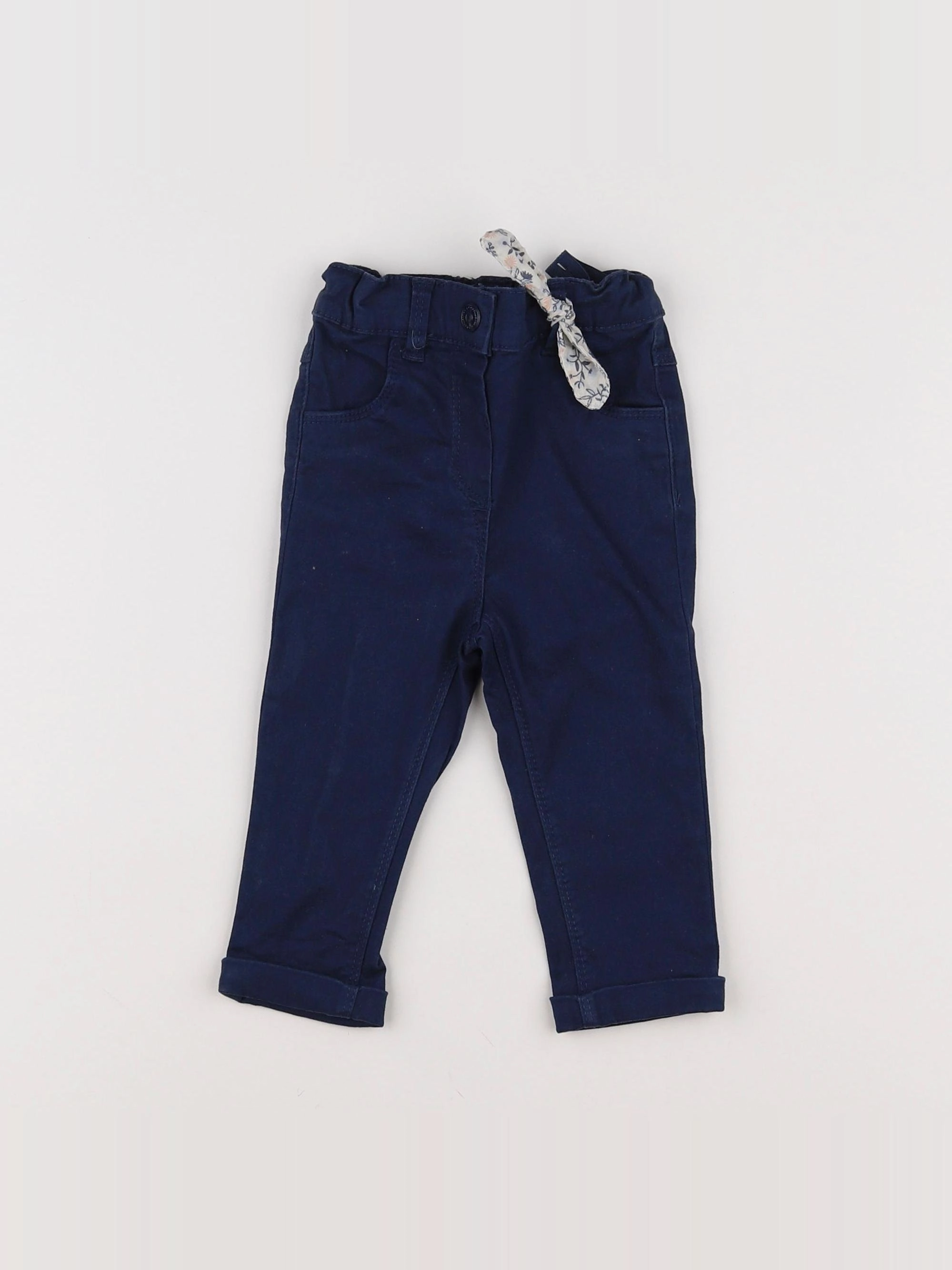 Tape à l'oeil - pantalon bleu - 12 mois