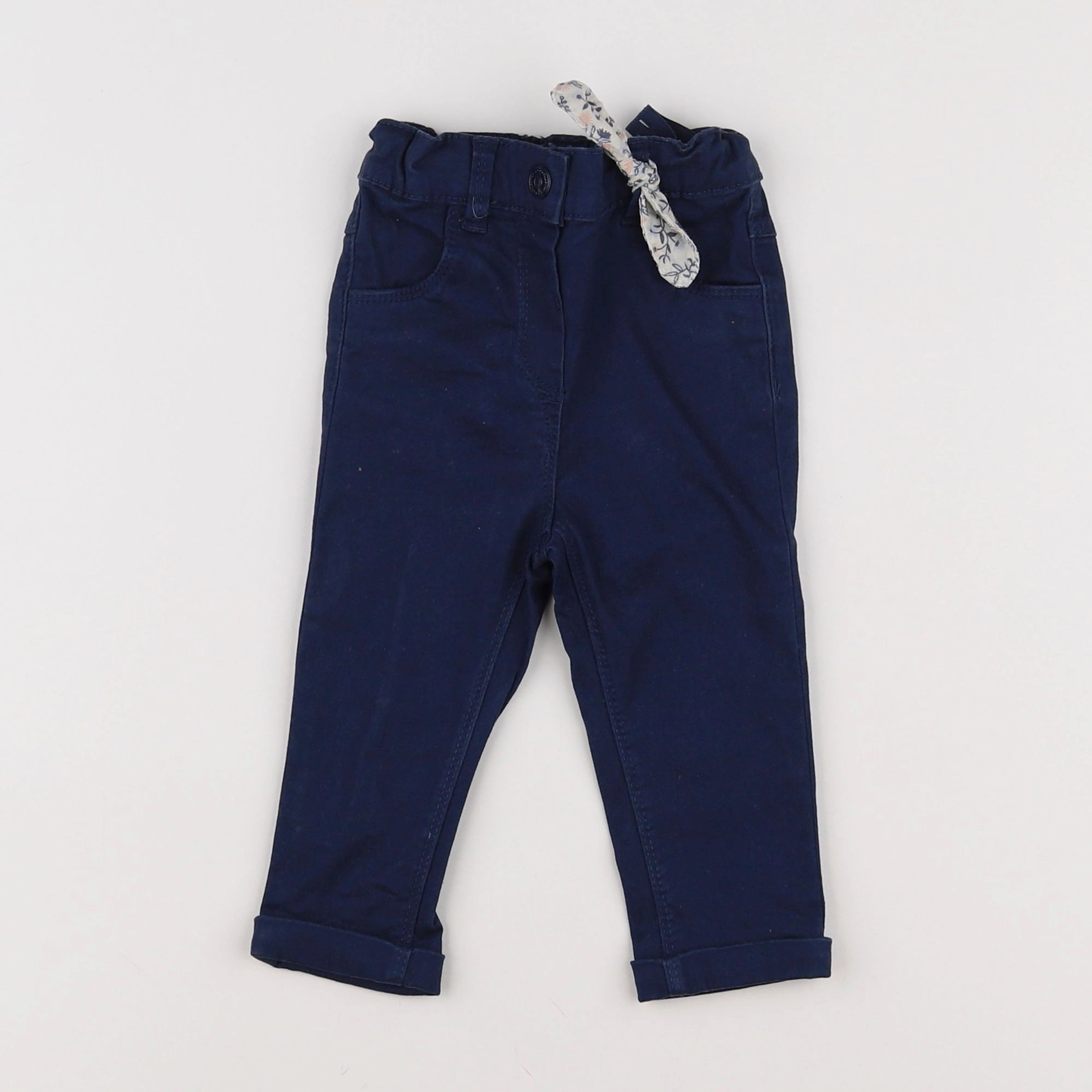 Tape à l'oeil - pantalon bleu - 12 mois