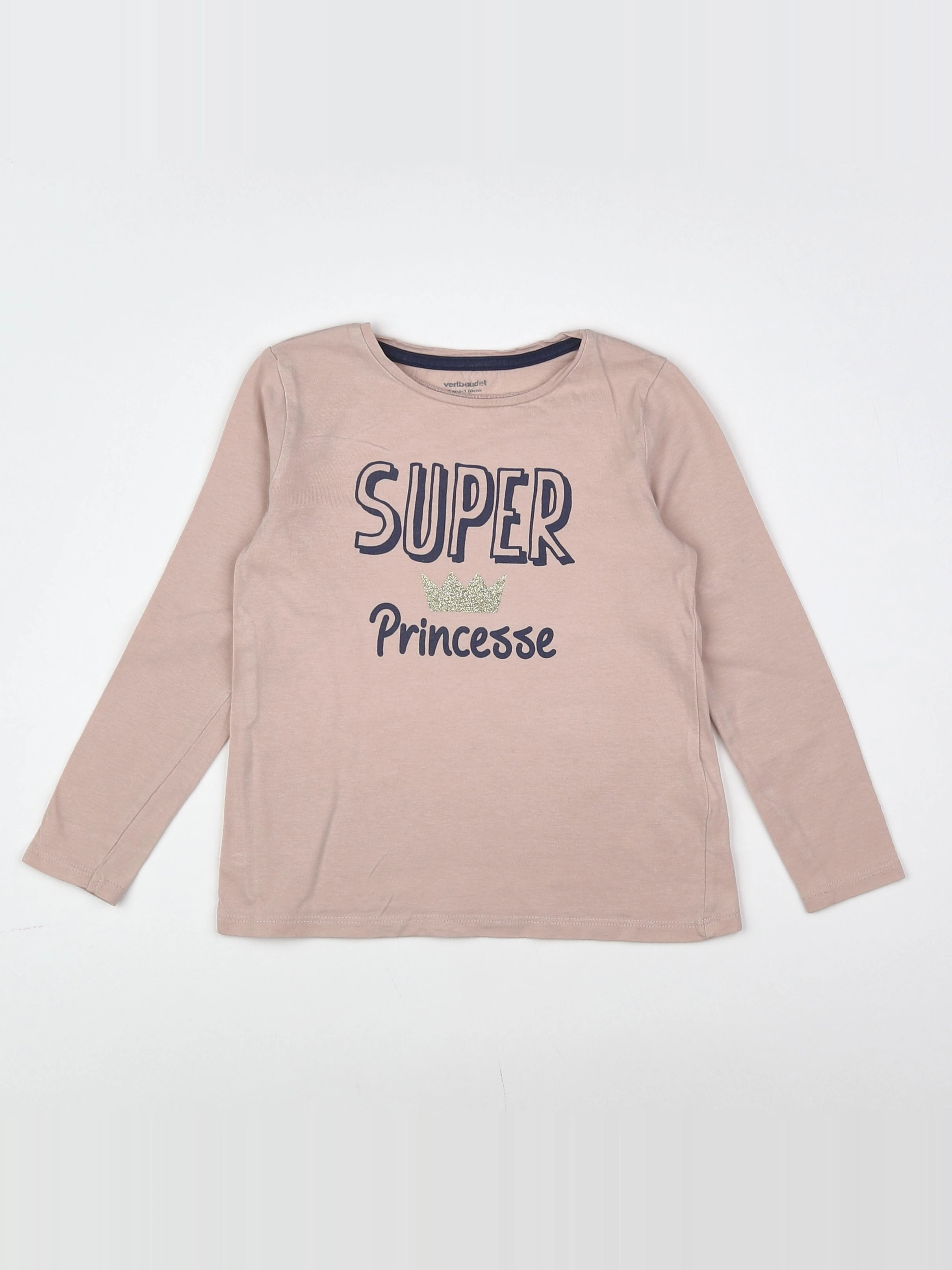 Vertbaudet - tee-shirt rose - 5 ans