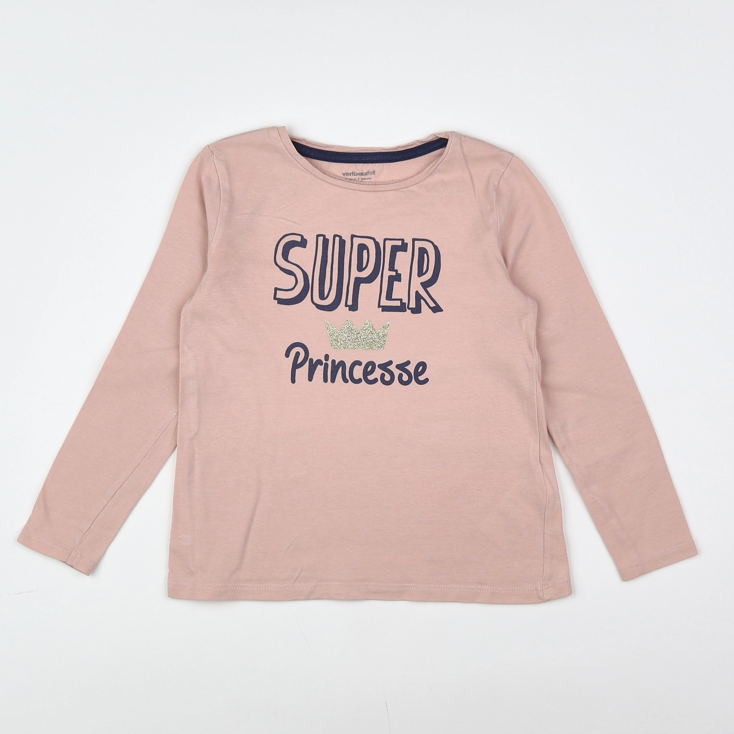 Vertbaudet - tee-shirt rose - 5 ans