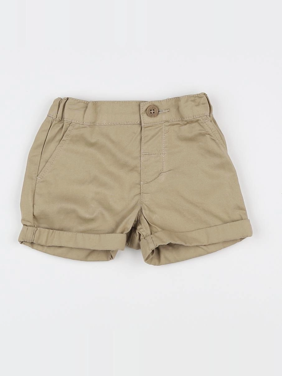 H&M - short beige - 3/6 mois