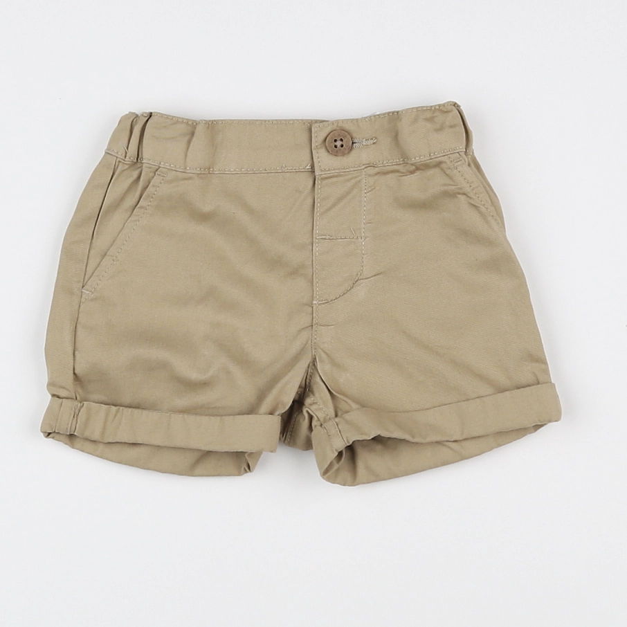H&M - short beige - 3/6 mois