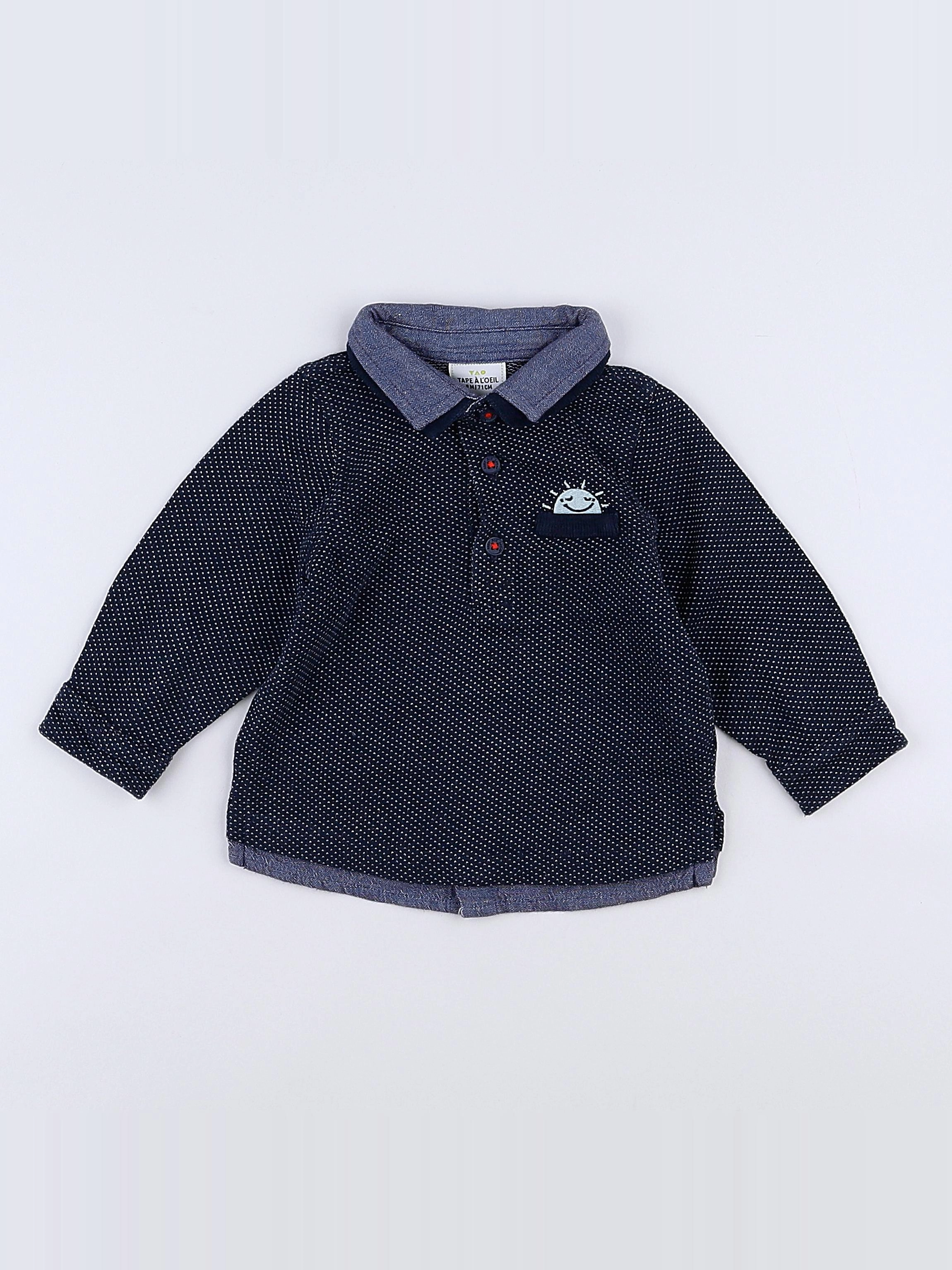 Tape à l'oeil - chemise bleu - 9 mois