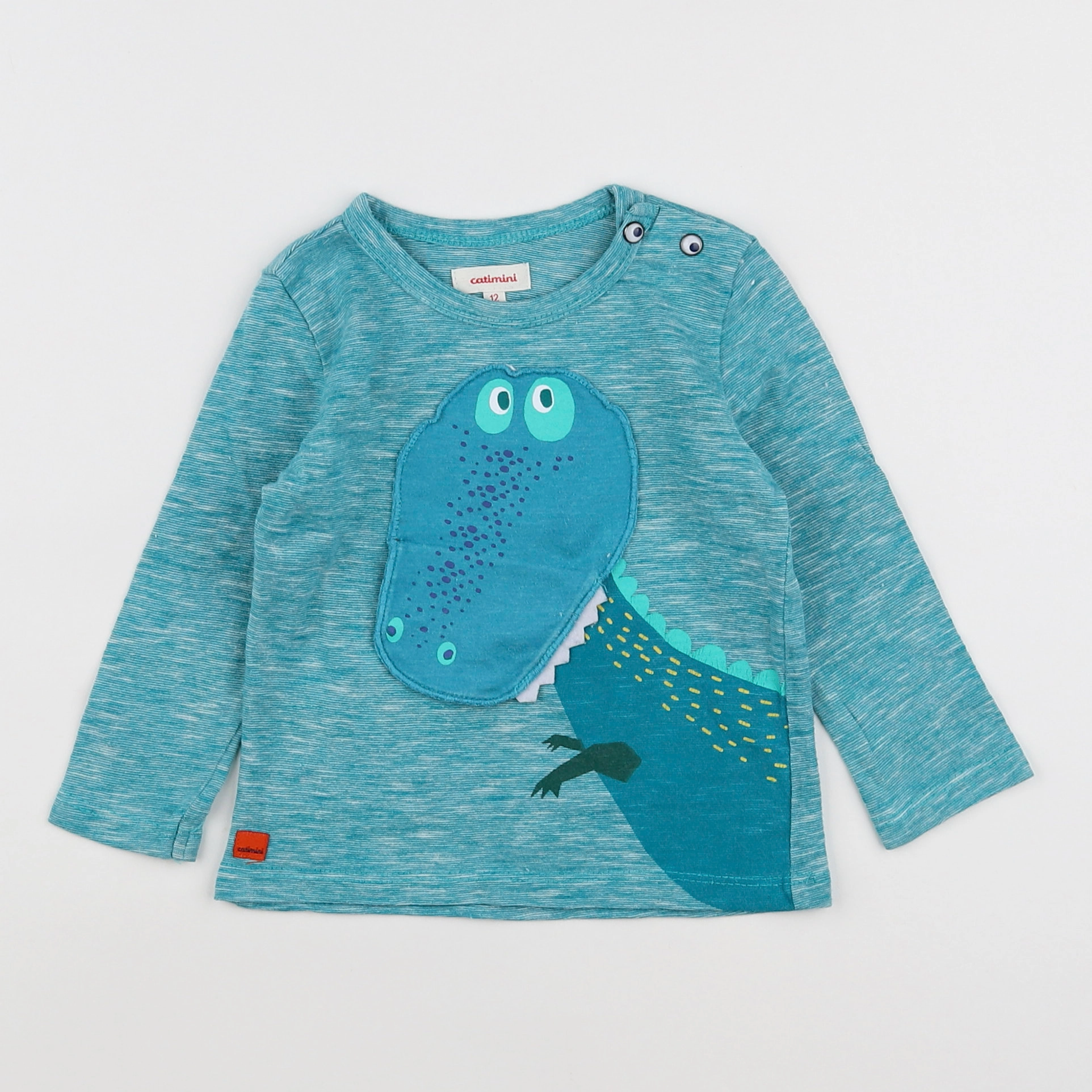 Catimini - tee-shirt bleu - 12 mois