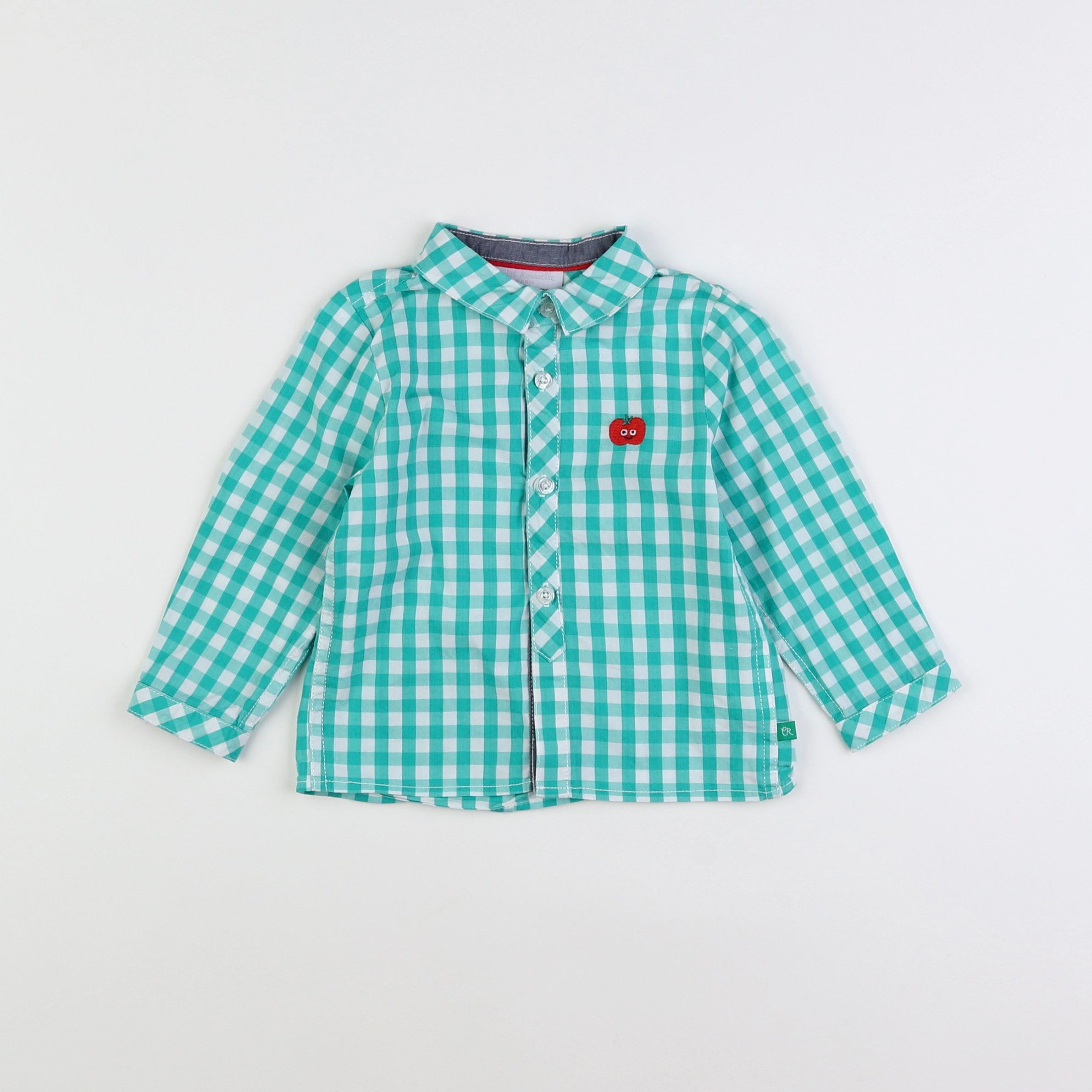 Cadet Rousselle - chemise blanc, vert, rouge - 18 mois