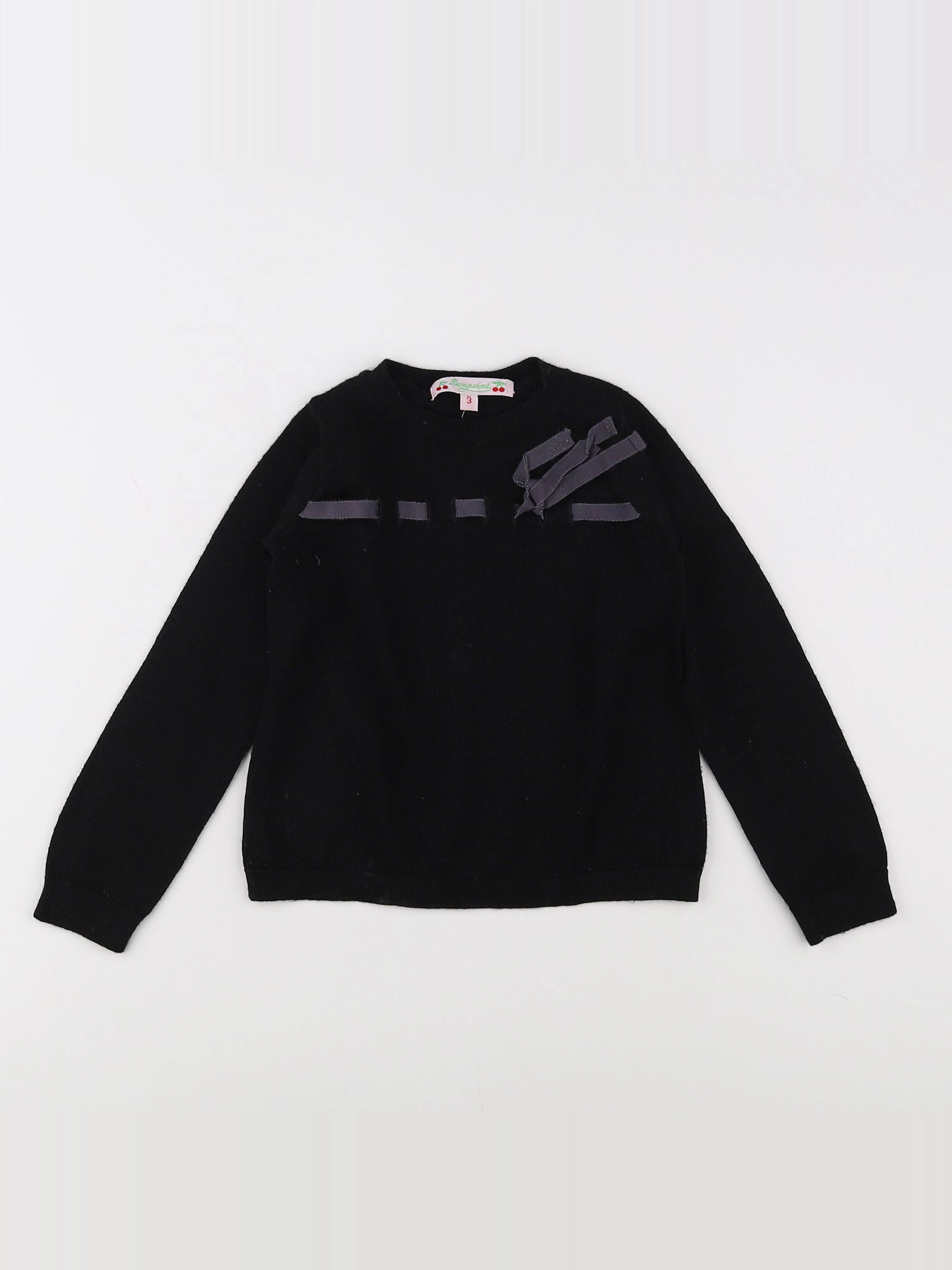 Bonpoint - pull noir - 3 mois