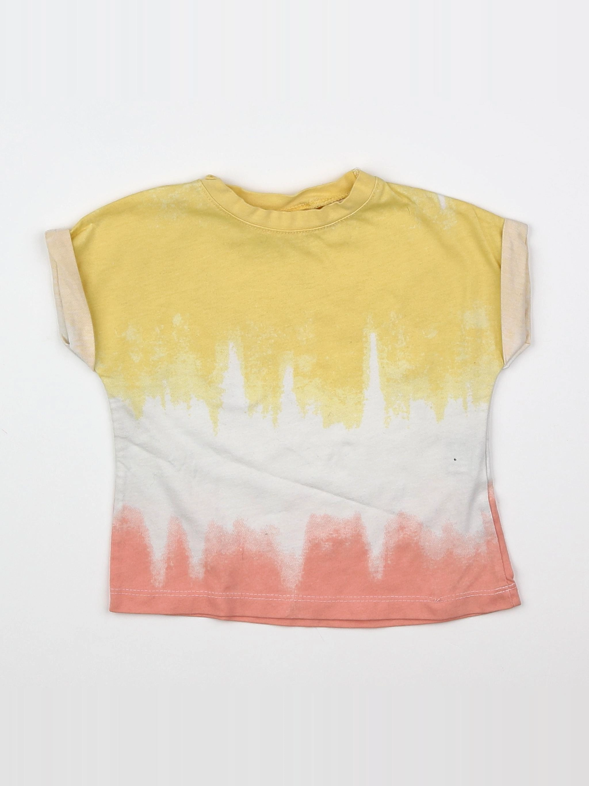 Zara - tee-shirt multicolore - 6/9 mois
