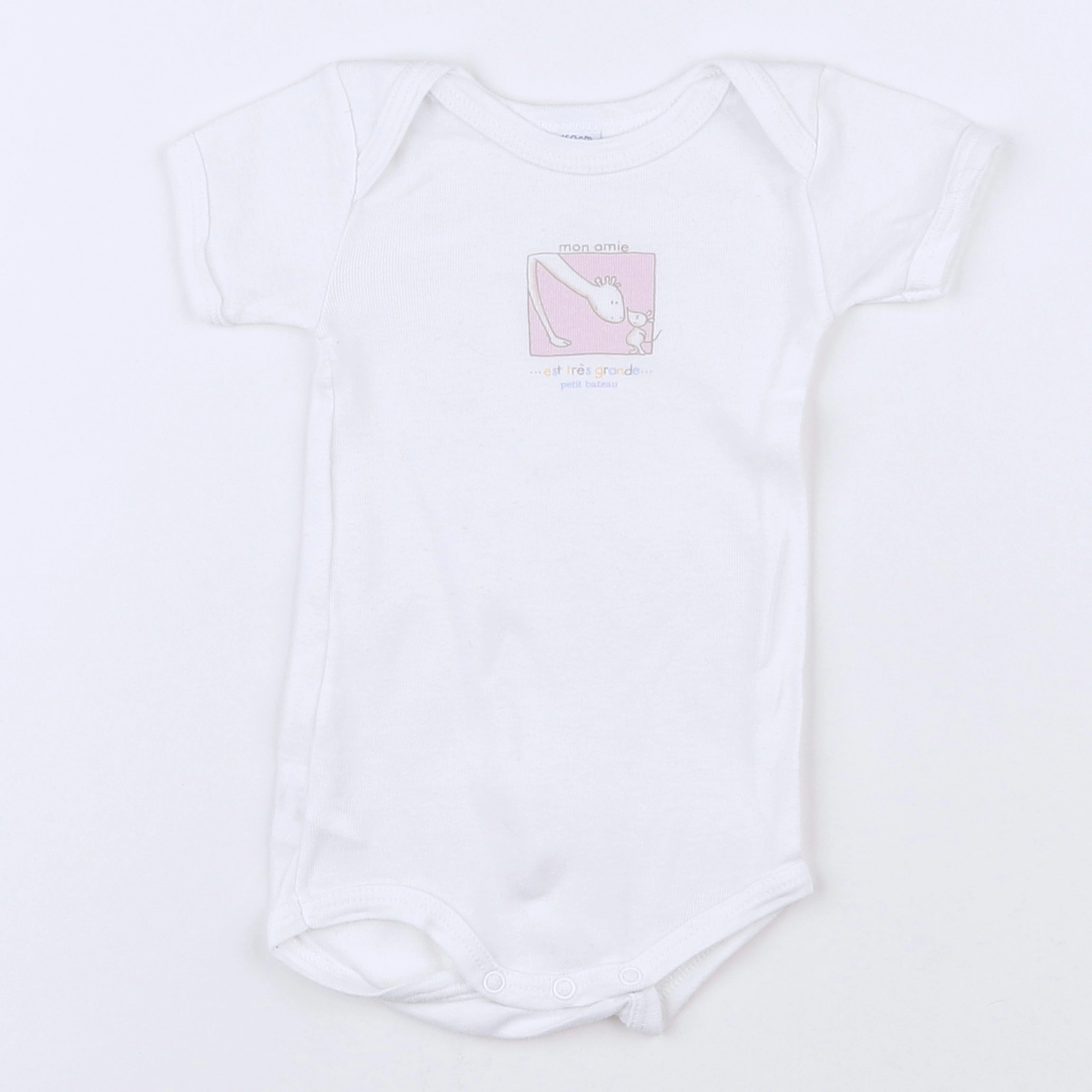 Petit Bateau - body blanc - 3 mois