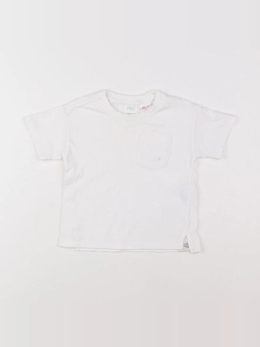 Zara - tee-shirt blanc - 9/12 mois