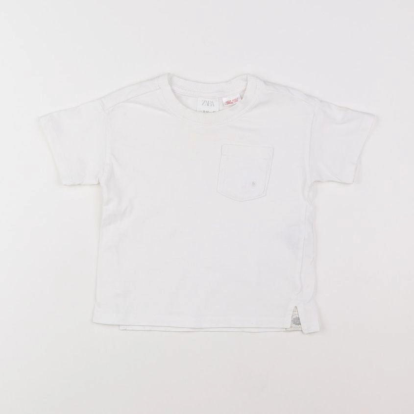Zara - tee-shirt blanc - 9/12 mois