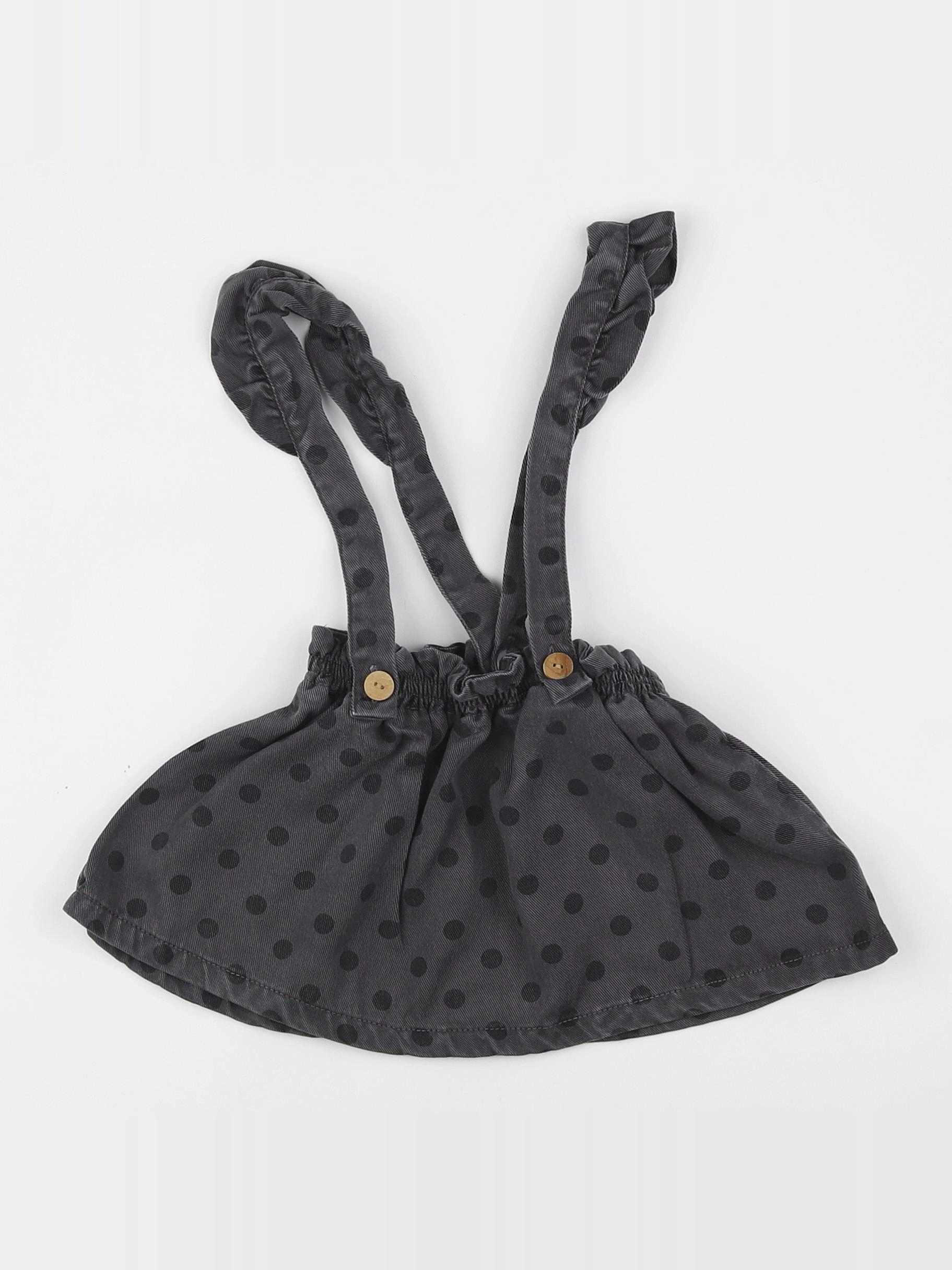 Zara - jupe gris - 9/12 mois