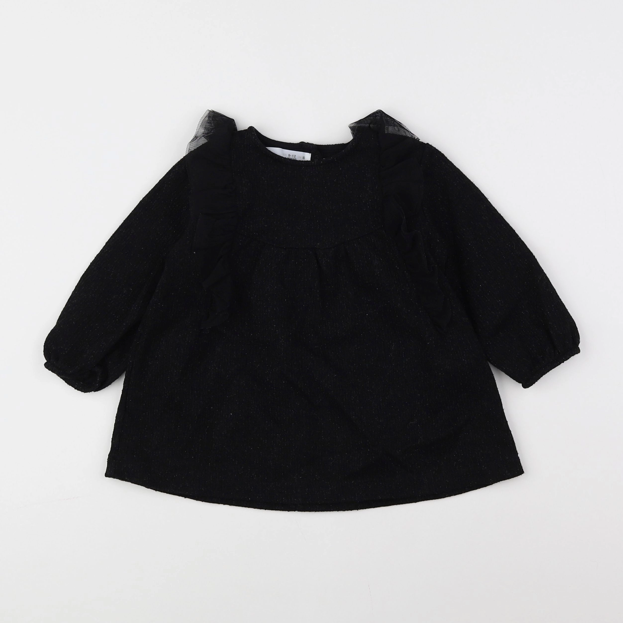 Zara - robe noir - 9/12 mois