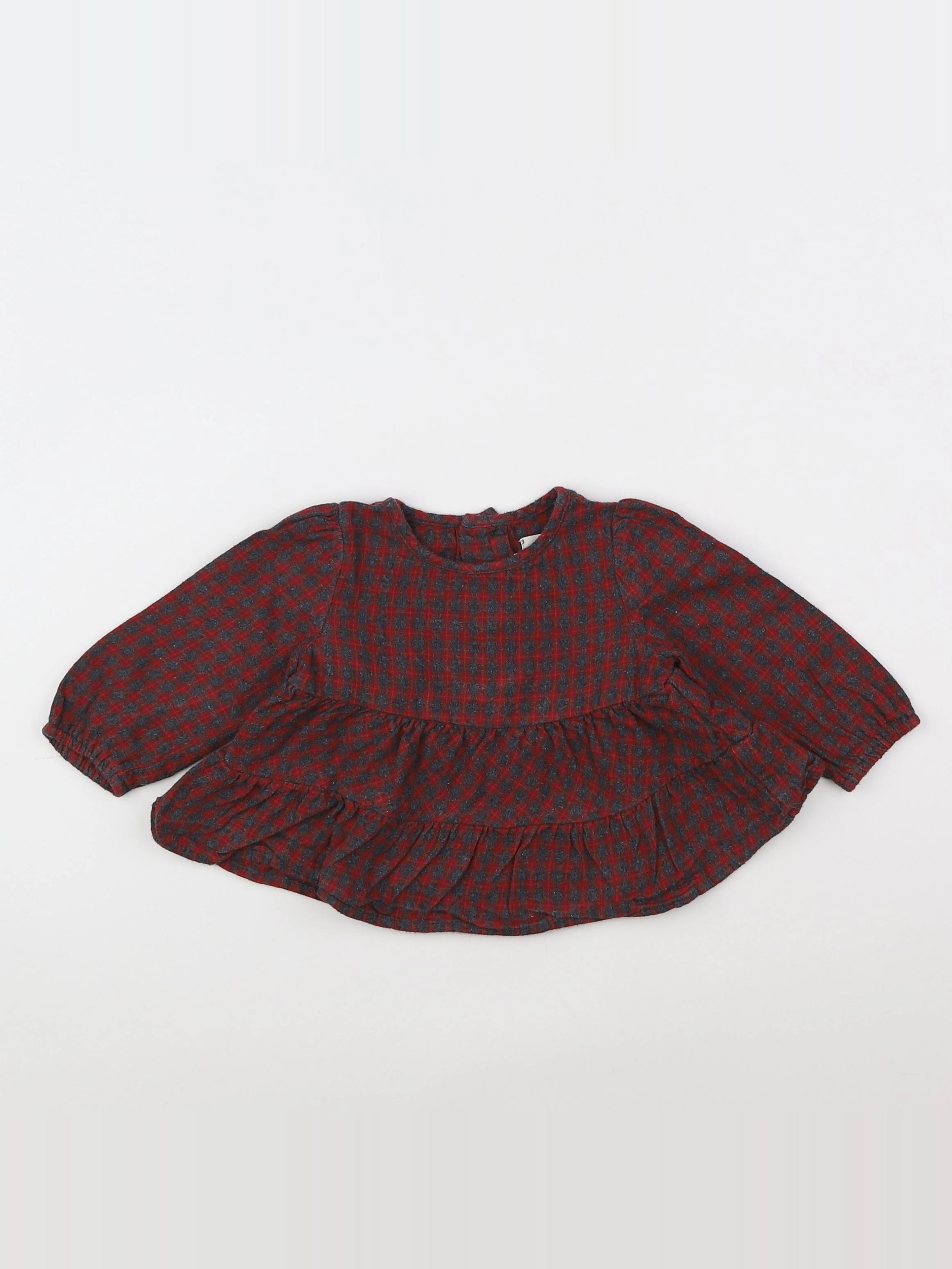 Zara - blouse rouge - 6/9 mois