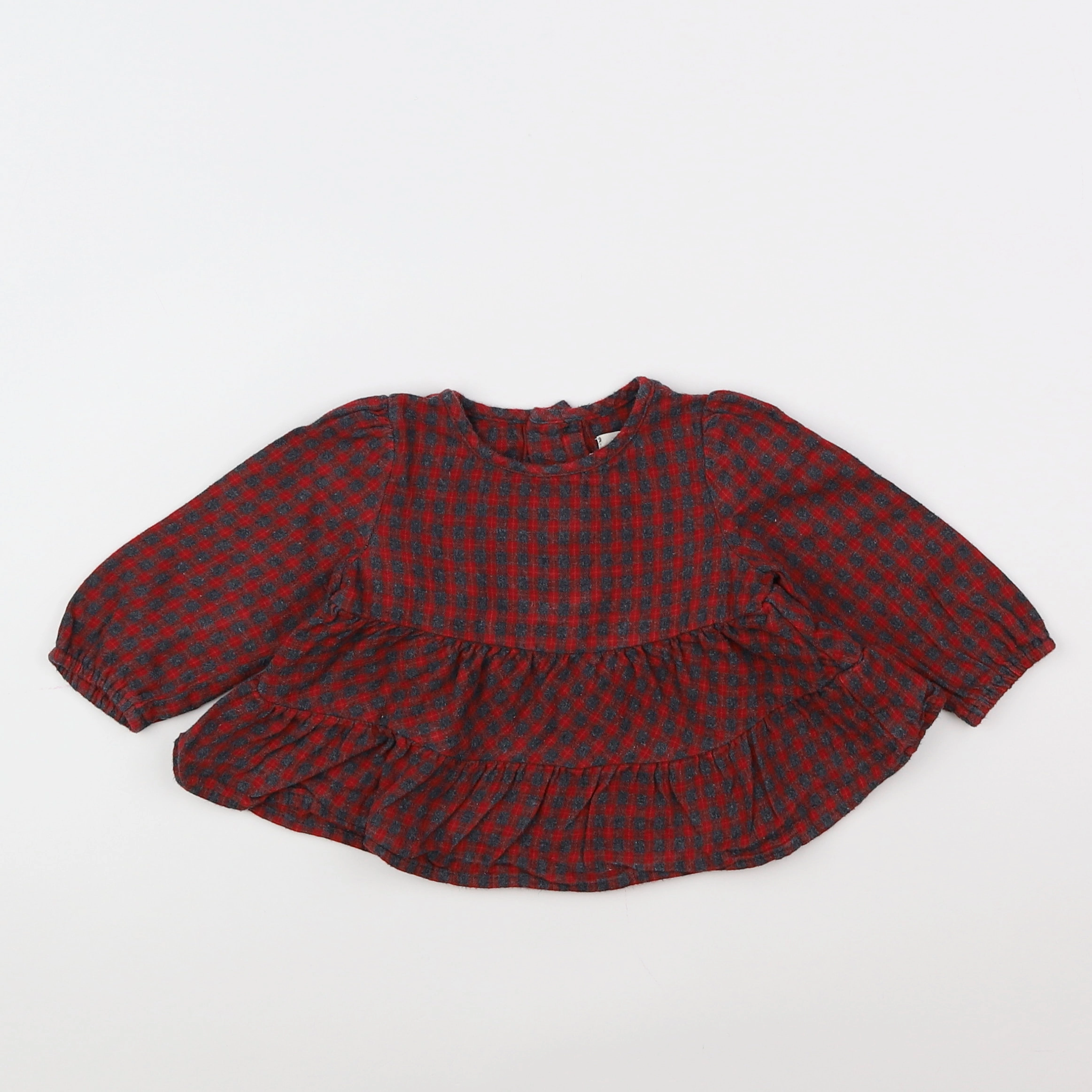 Zara - blouse rouge - 6/9 mois