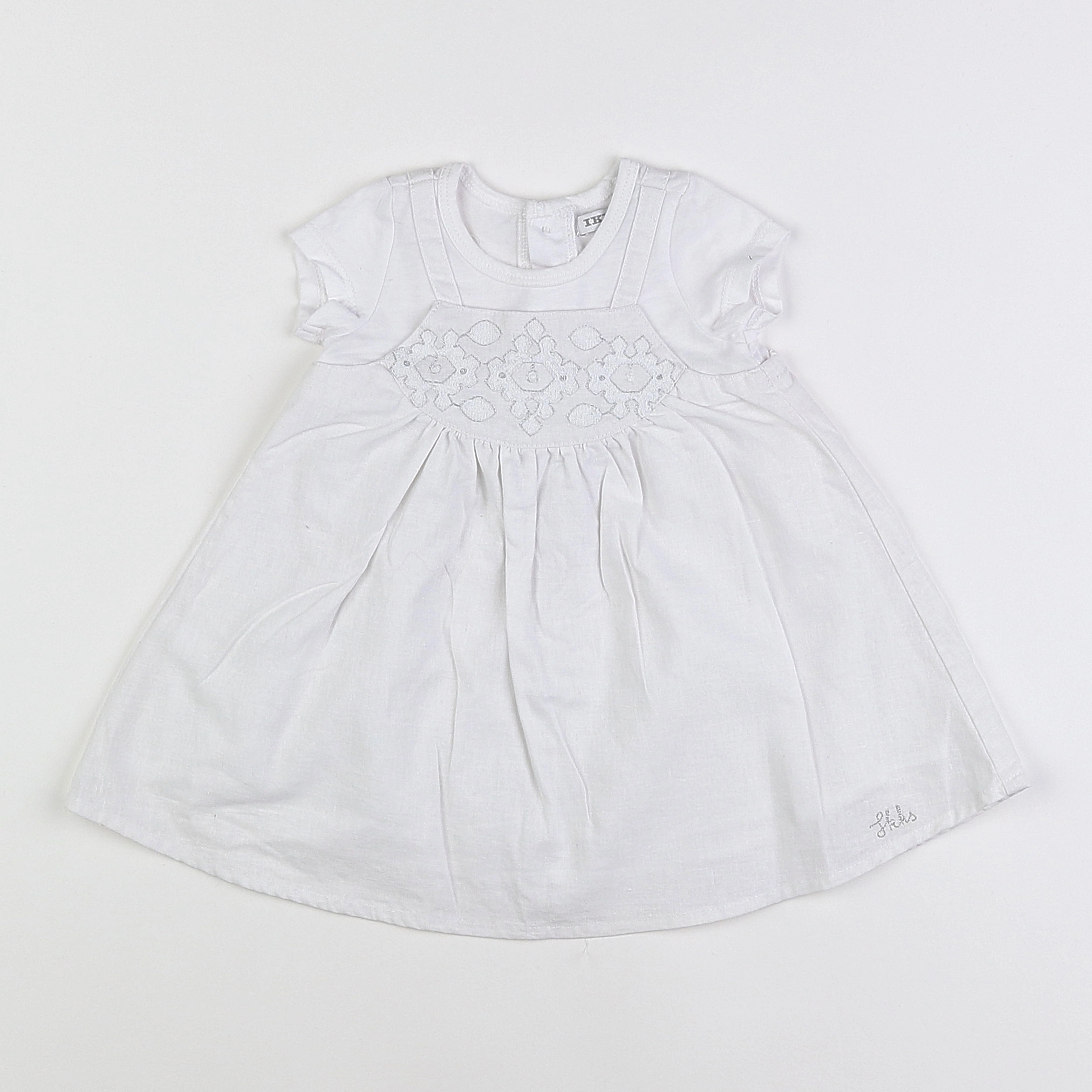 IKKS - robe blanc - 3 mois