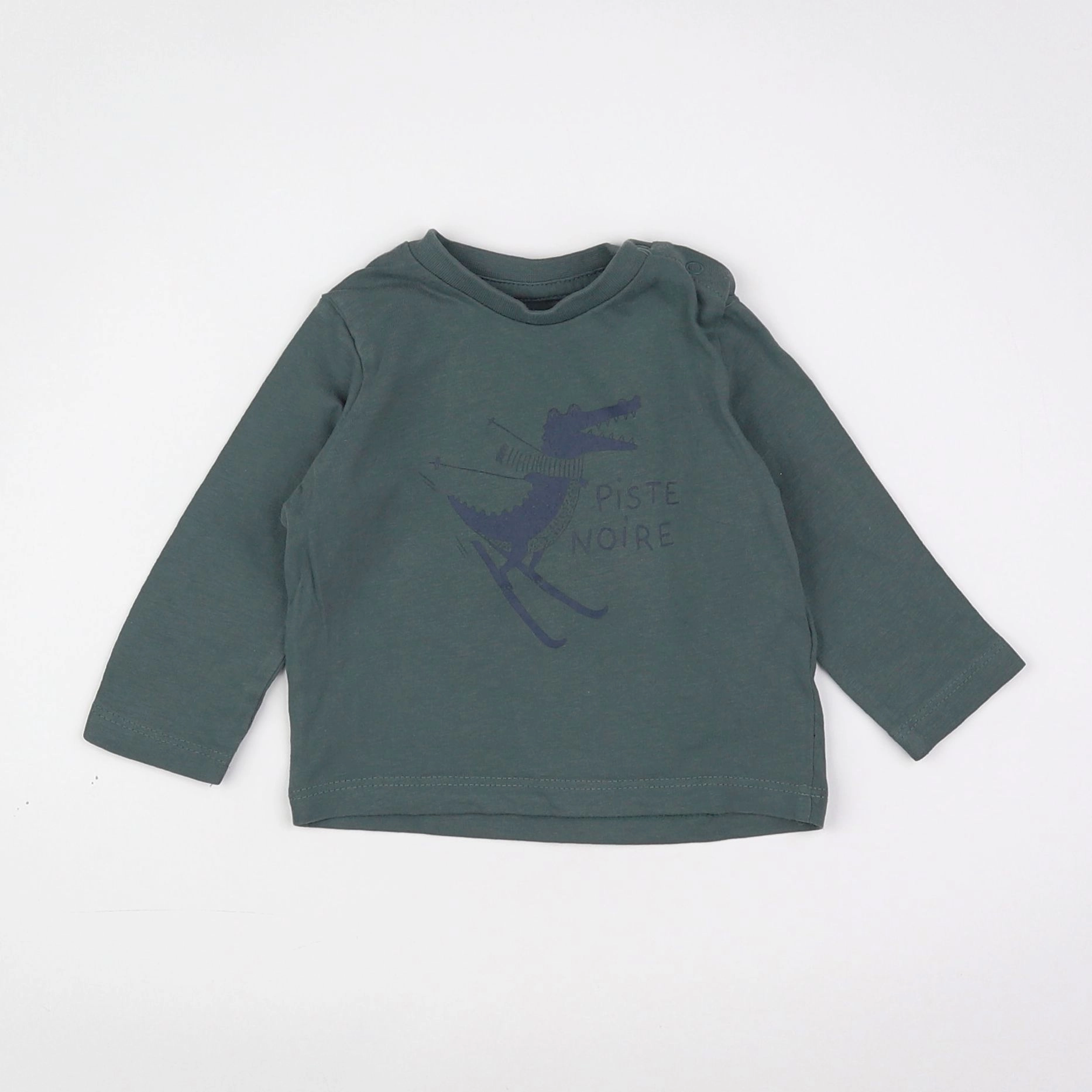 Vertbaudet - sweat vert - 3 mois
