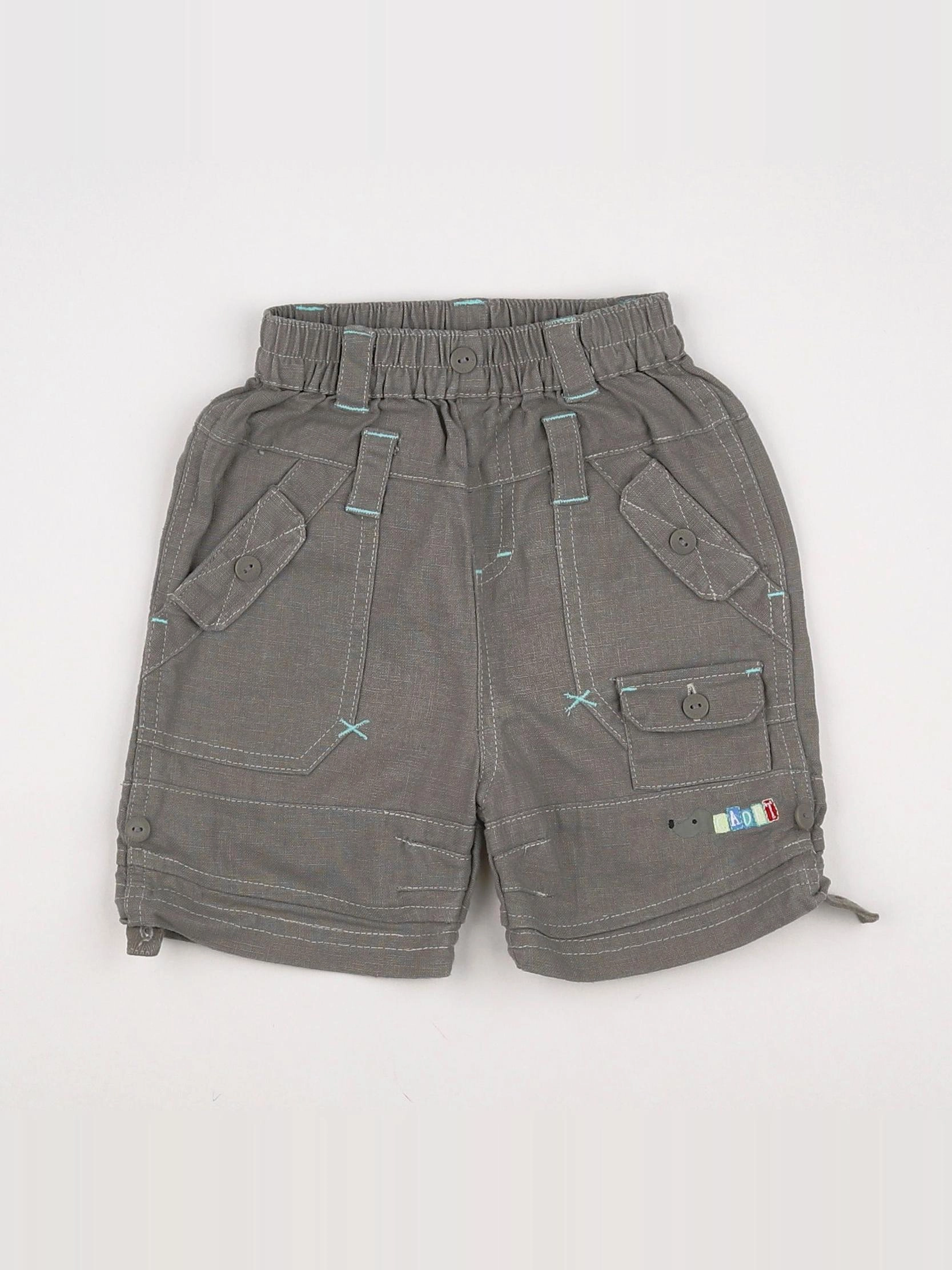 Cadet Rousselle - short beige, bleu - 6 mois