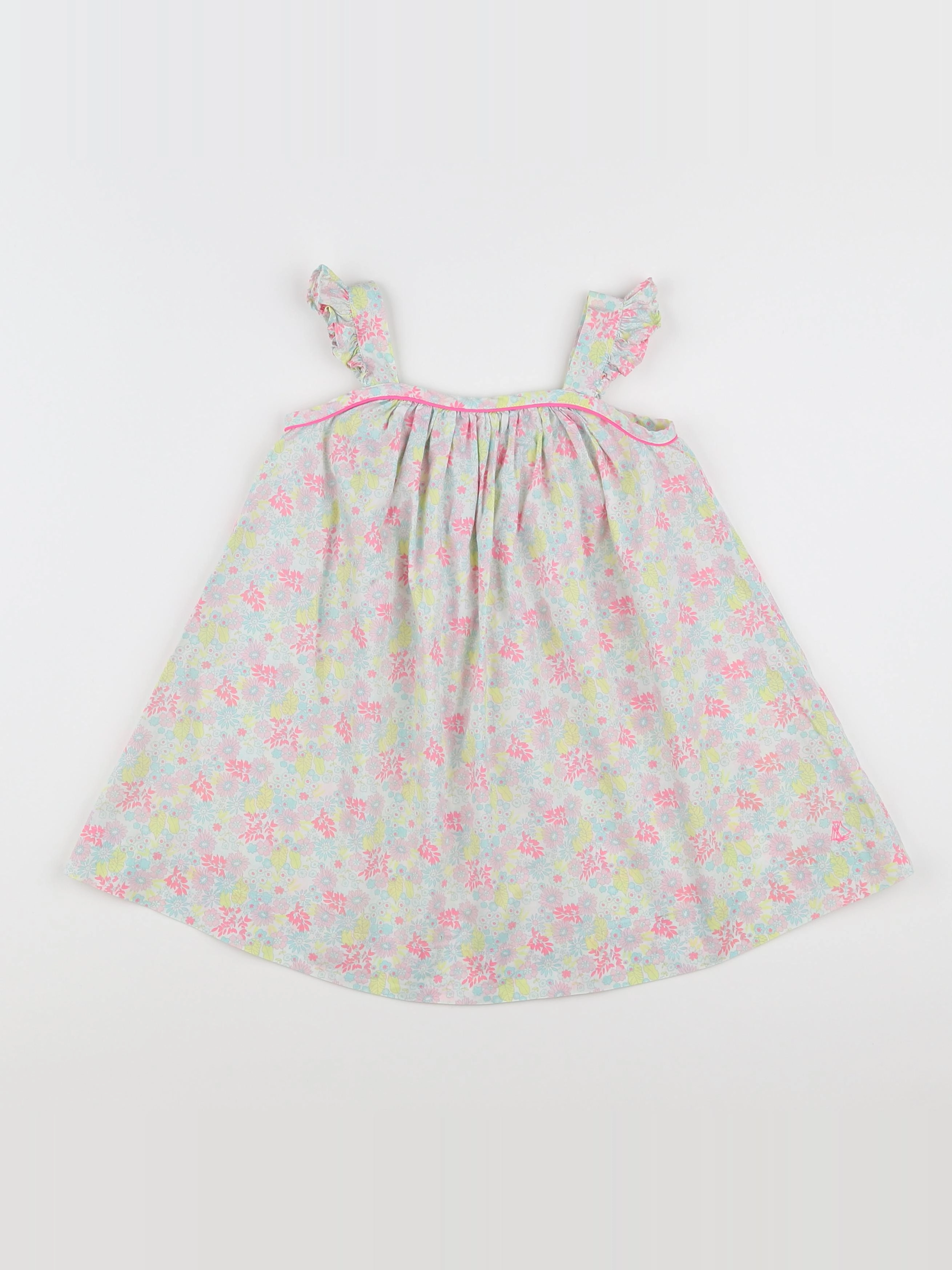 Petit Bateau - robe multicolore - 2 ans