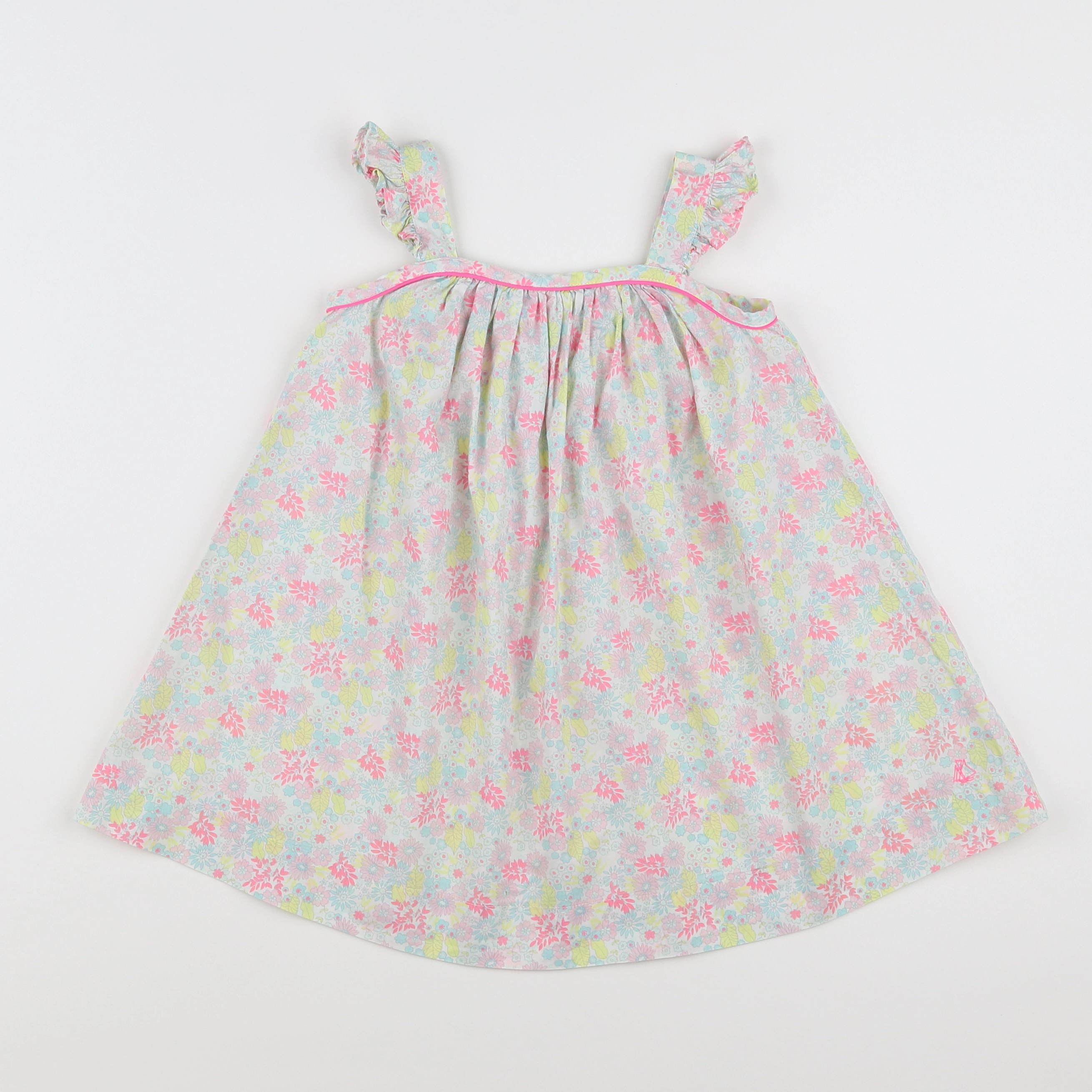 Petit Bateau - robe multicolore - 2 ans