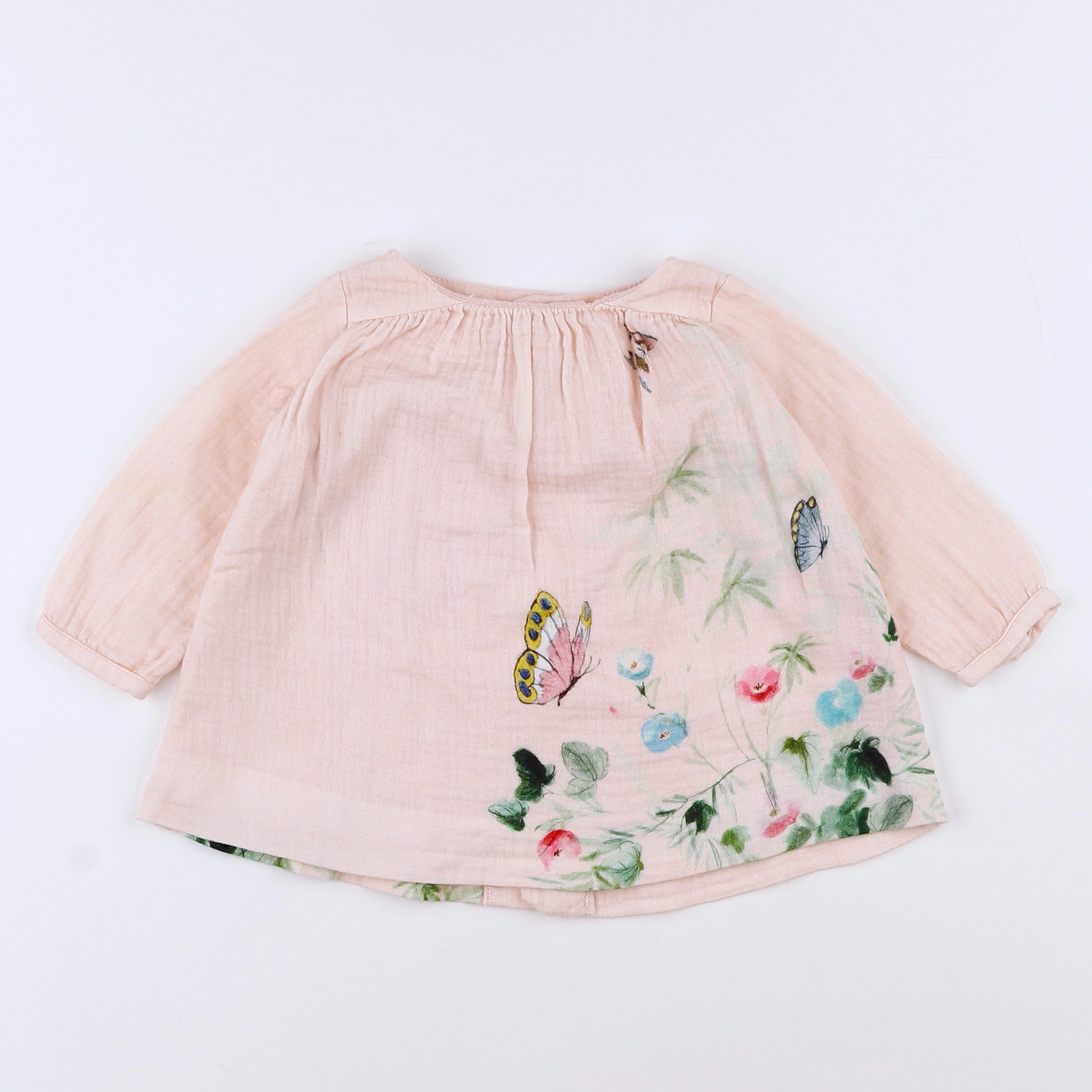 Zara - robe rose - 3/6 mois