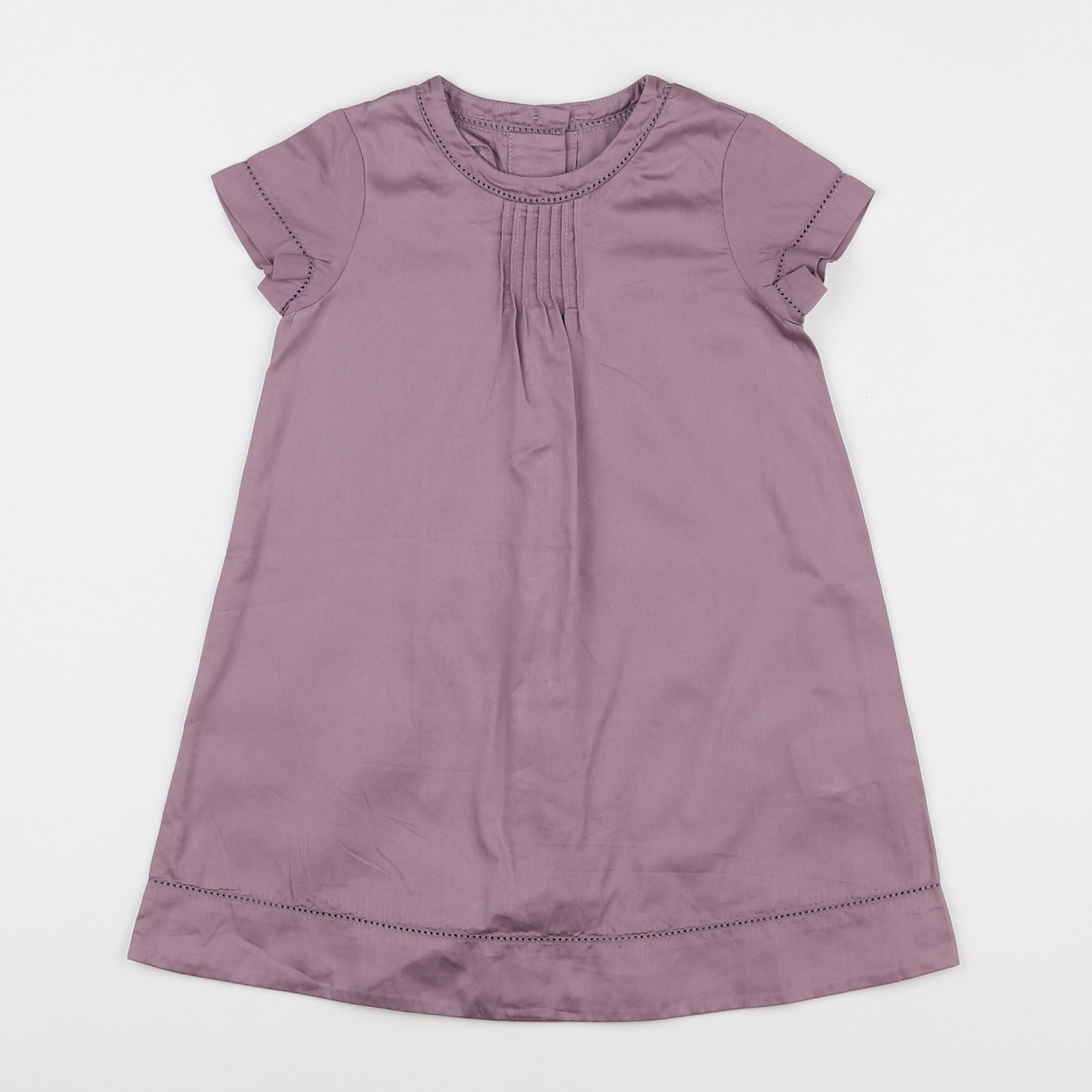 Cyrillus - robe violet - 12 mois