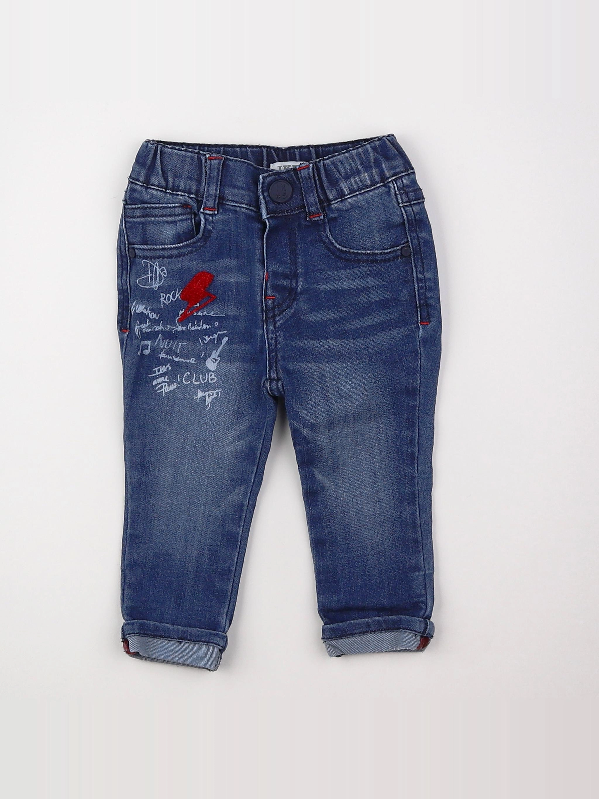 IKKS - jean bleu - 6 mois