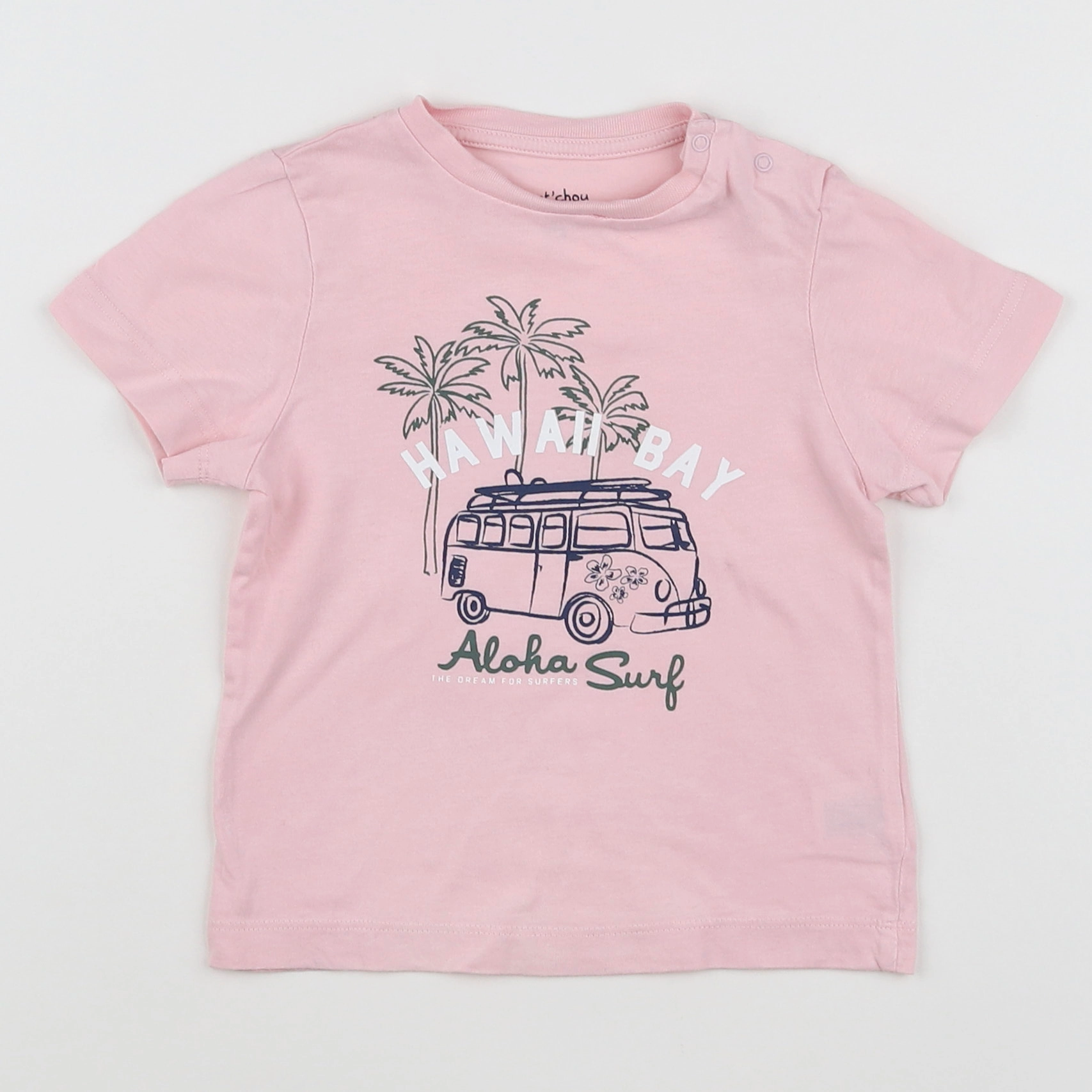 Boutchou - tee-shirt rose - 12 mois