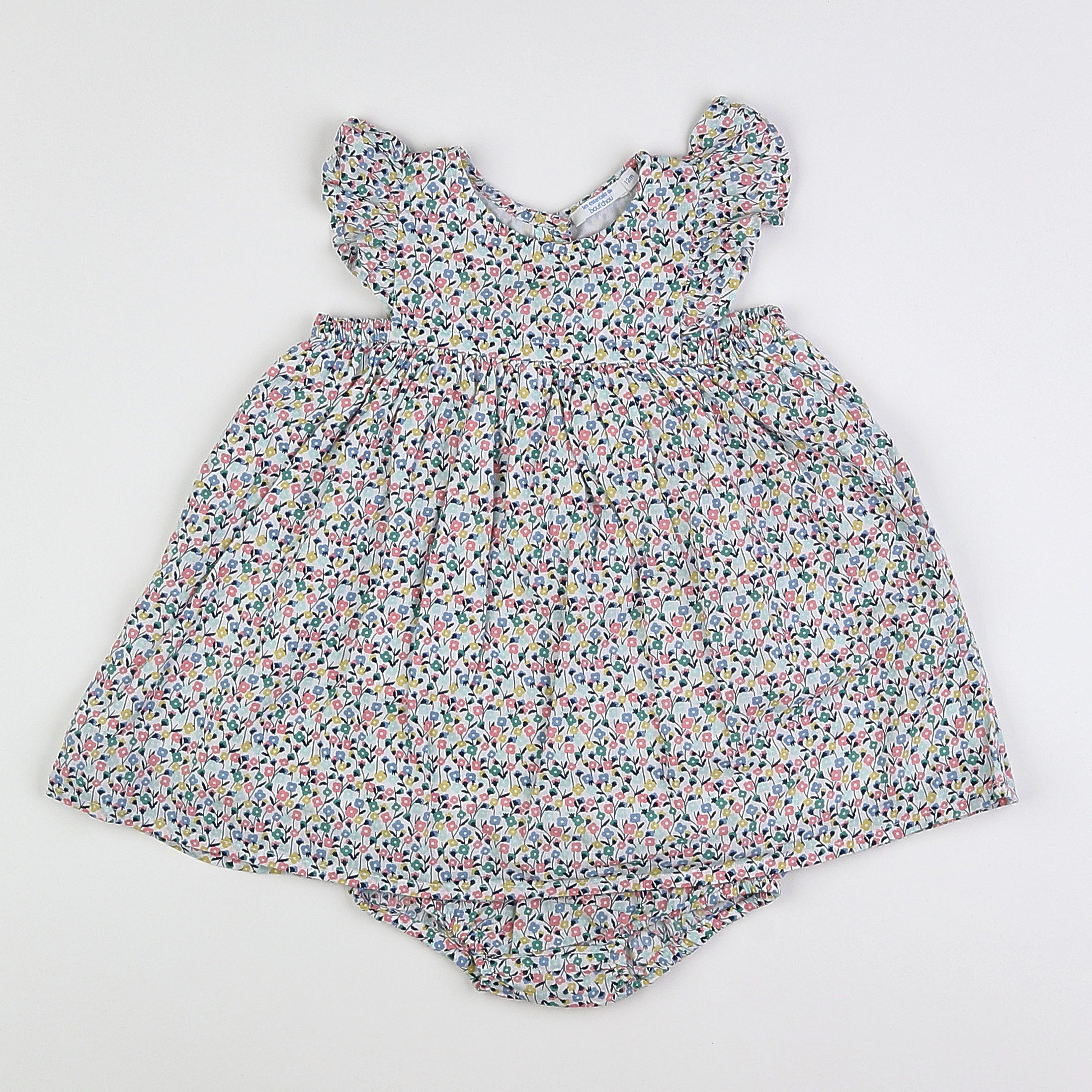 Boutchou - robe multicolore - 12 mois