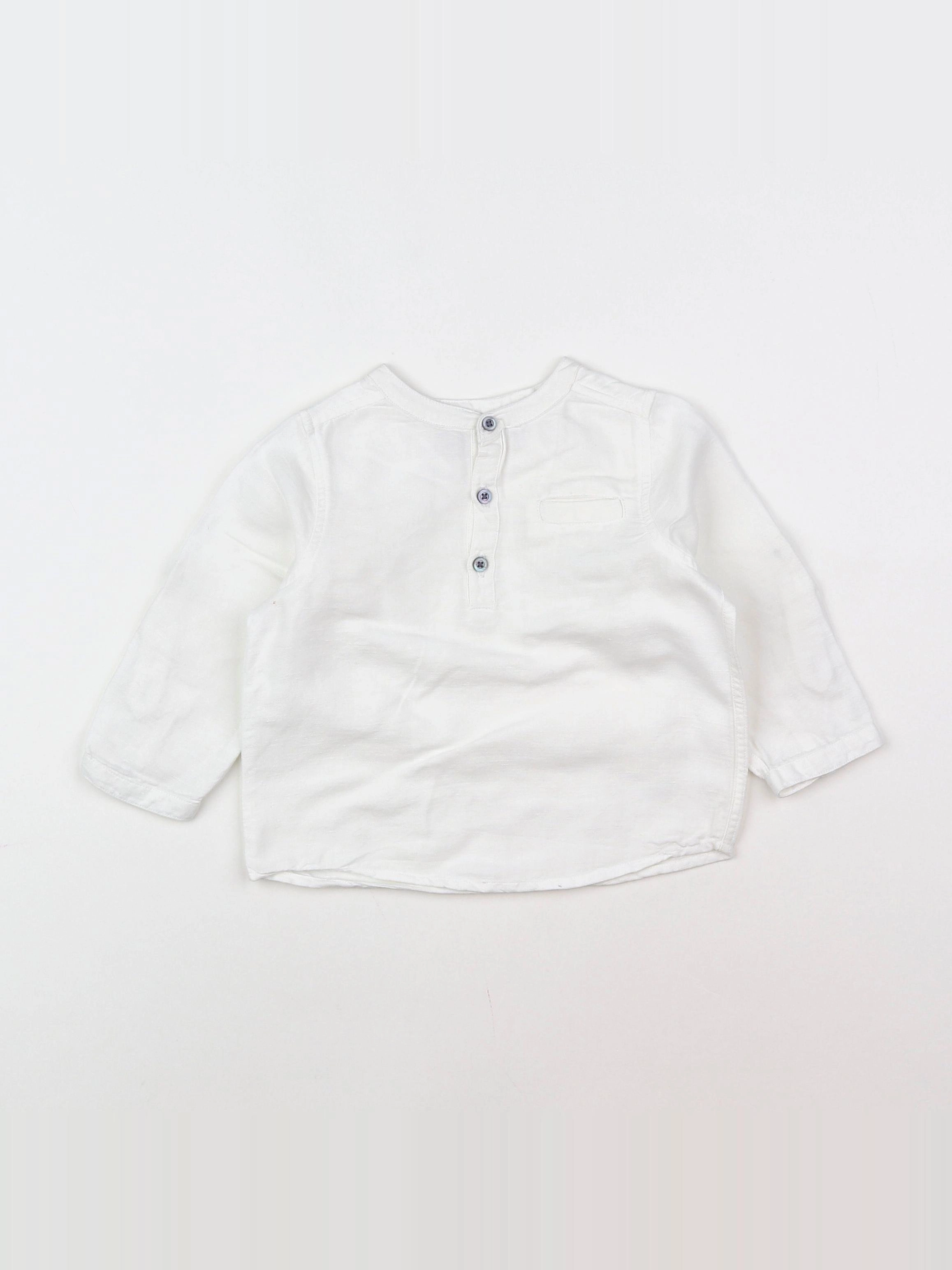 Jacadi - blouse blanc - 12 mois