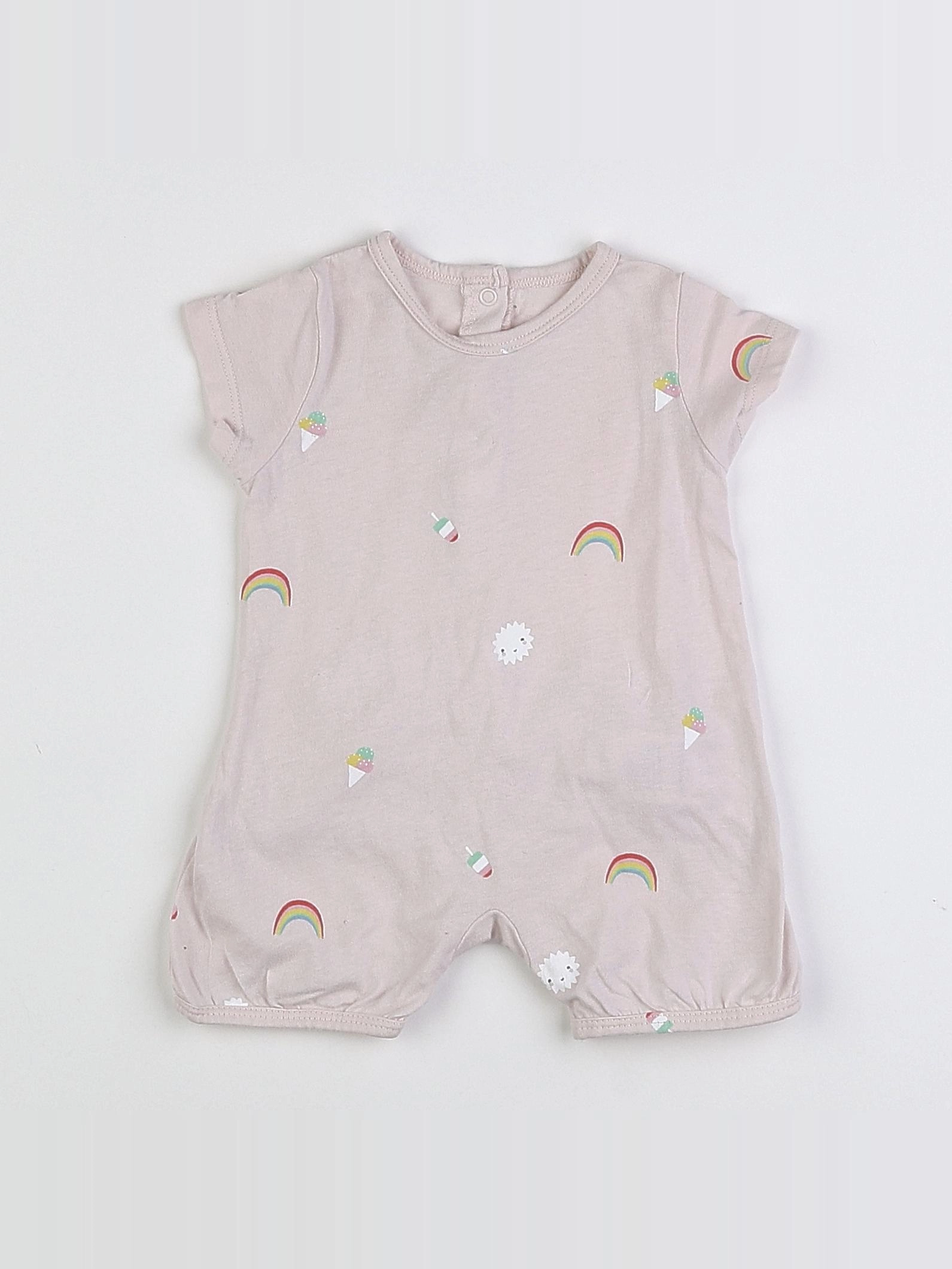 Vertbaudet - pyjama coton rose - 3 mois