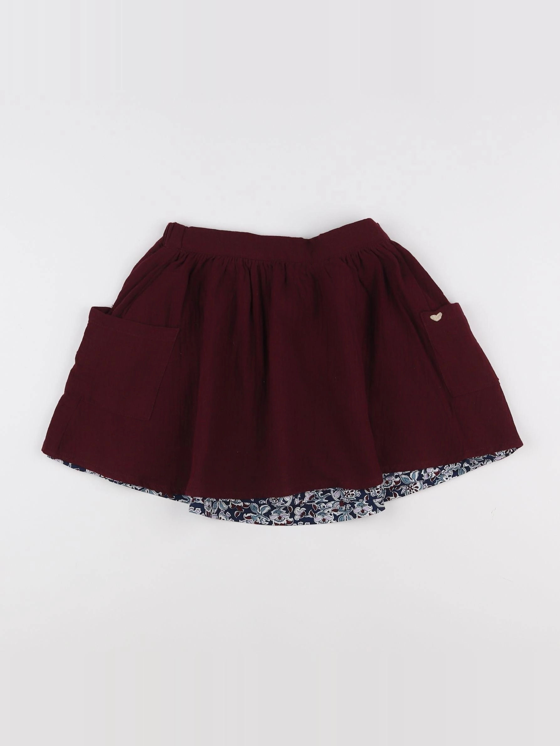 Vertbaudet - jupe rouge - 10 ans