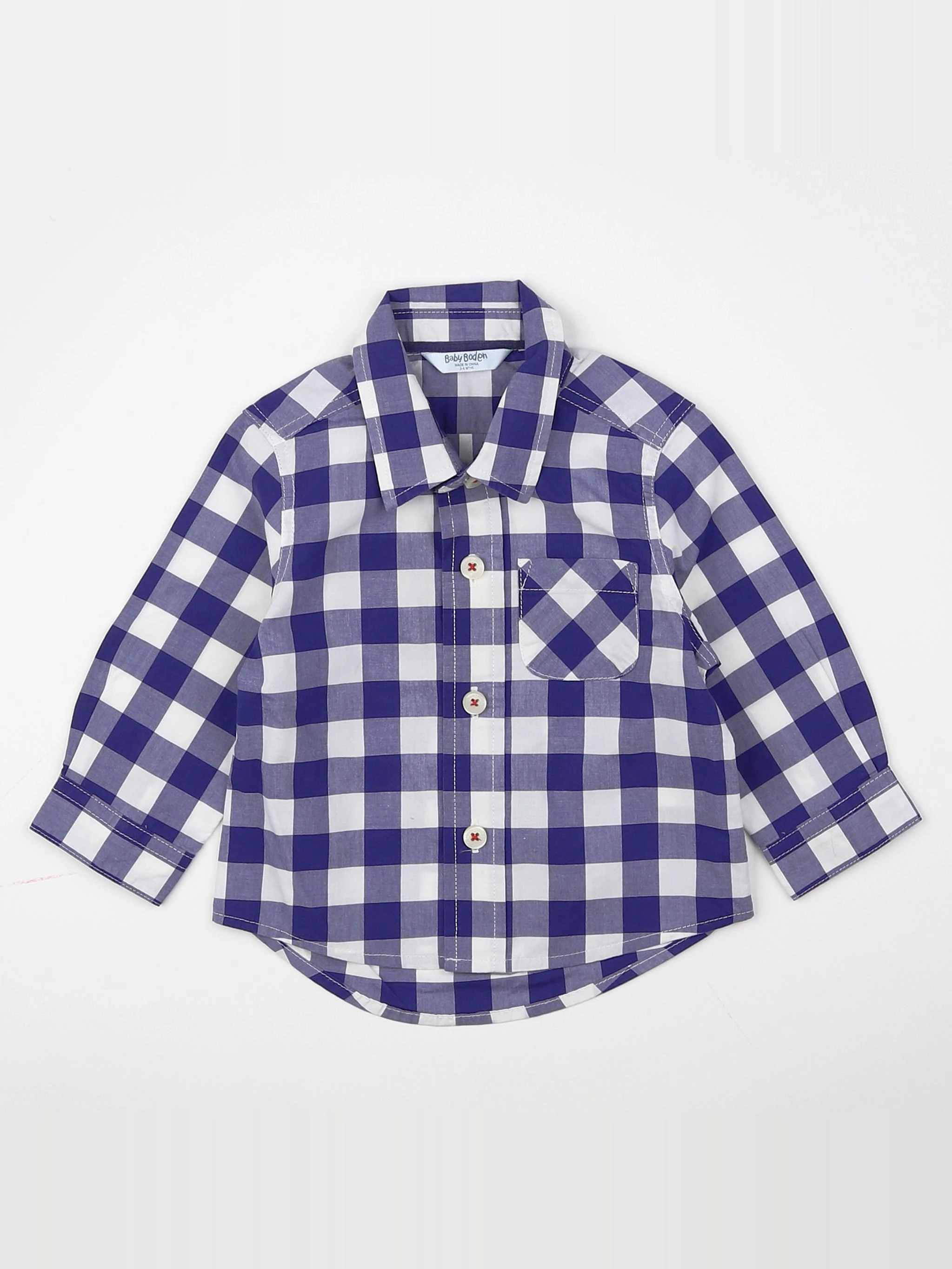 Baby Boden - chemise blanc - 3/6 mois